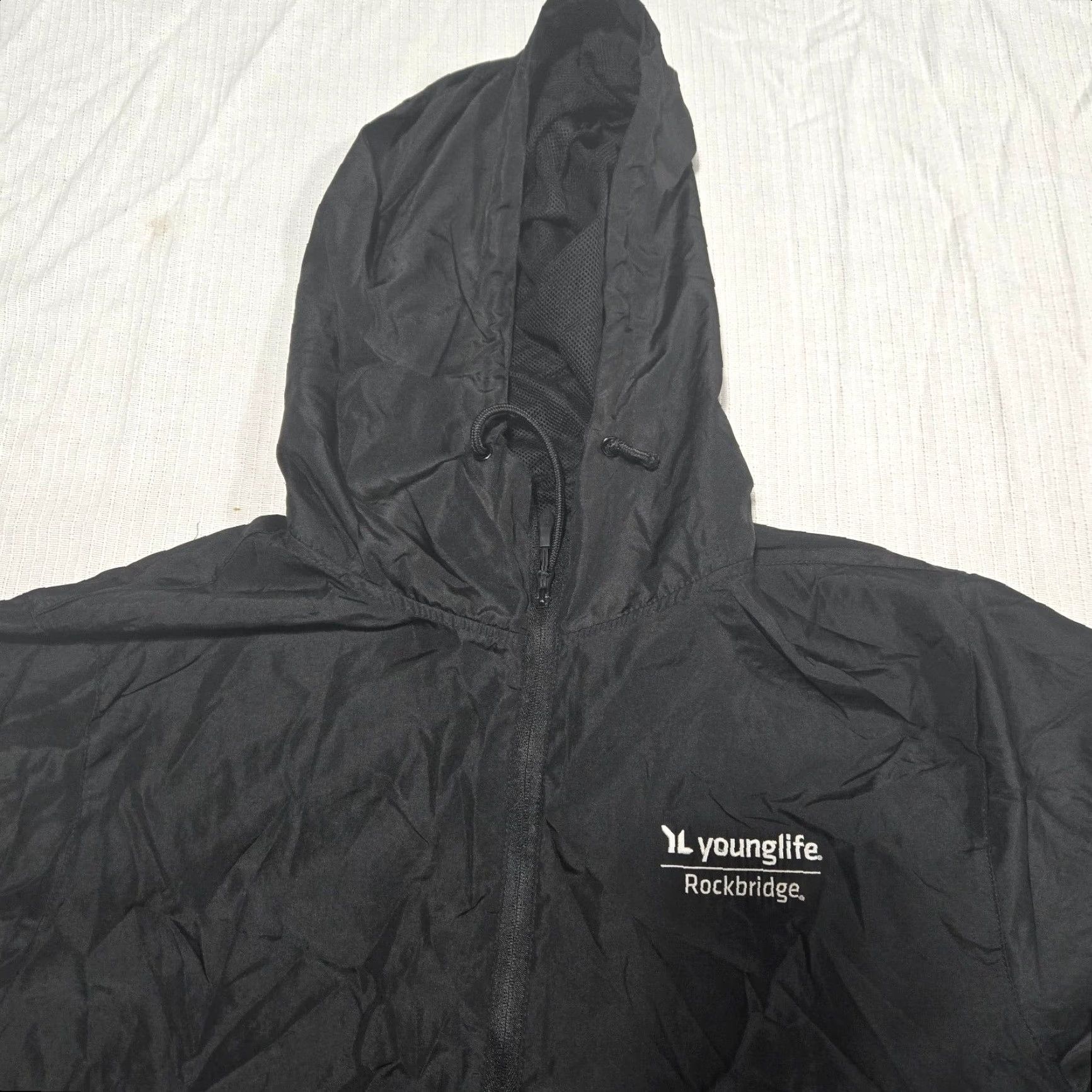 Vintage Independent Trading Company Coat Jacket Men XL Black Rain Coat Hooded Mid-Length Zip Full Zip Casual Outdoor Weather Coat Size US XL / EU 56 / 4 - 2 Thumbnail