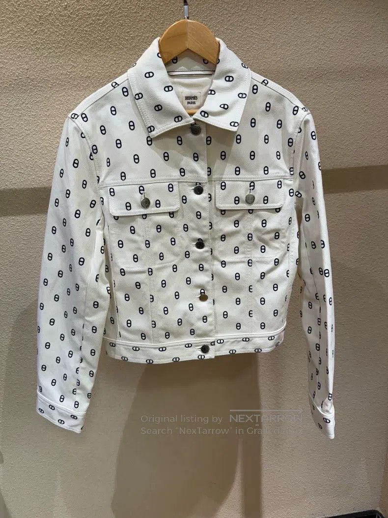 Hermes Hermes Women's Pig Nose Denim Short Jacket Size XS / US 0-2 / IT 36-38 - 1 Thumbnail
