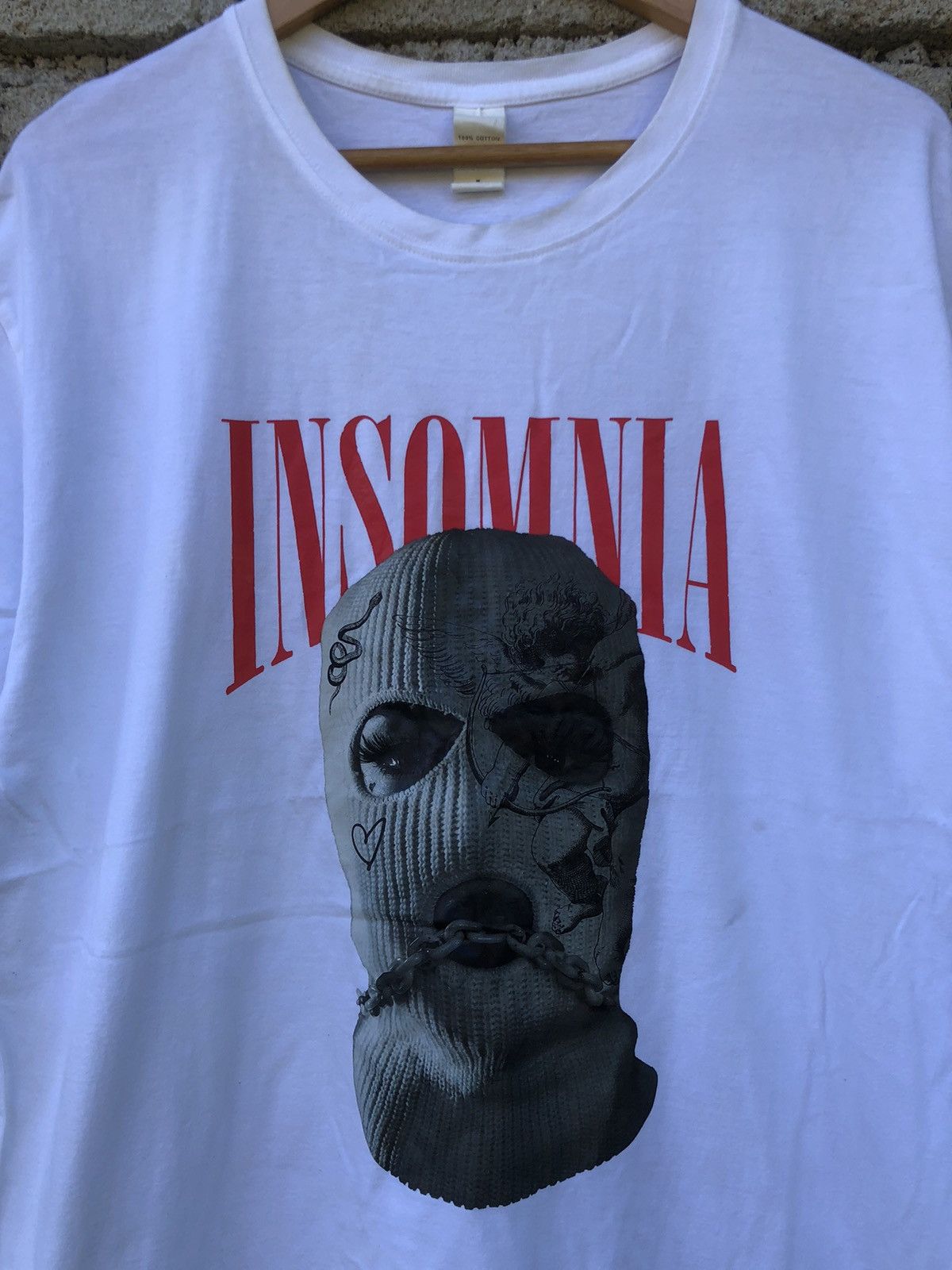 Japanese Brand Japanese Brands Streetwear Insomnia Balaclava Man Tshirt Size US L / EU 52-54 / 3 - 3 Thumbnail