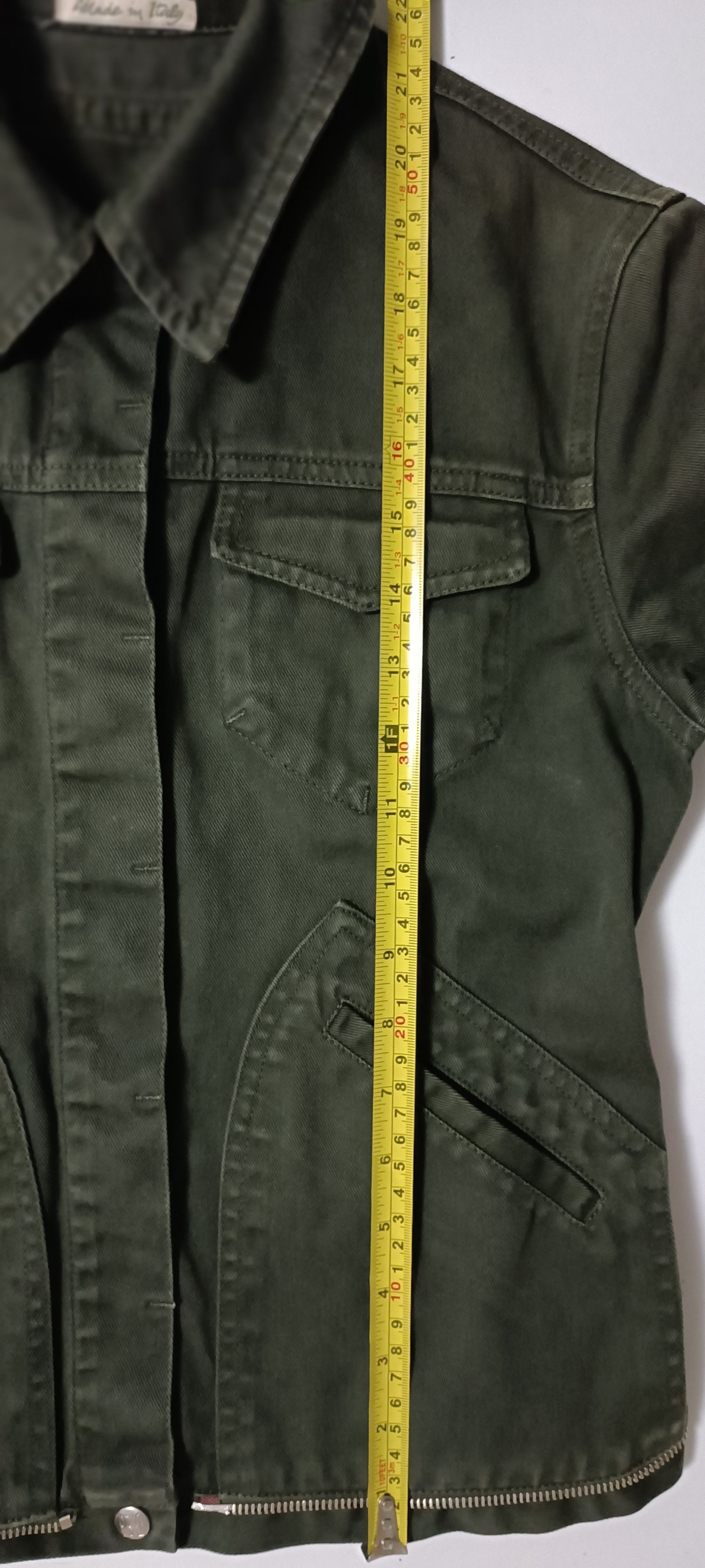 Jean Paul Gaultier 2000 - Colec. n°1- JPG Jeans- Militar green jacket Size M / US 6-8 / IT 42-44 - 14 Thumbnail