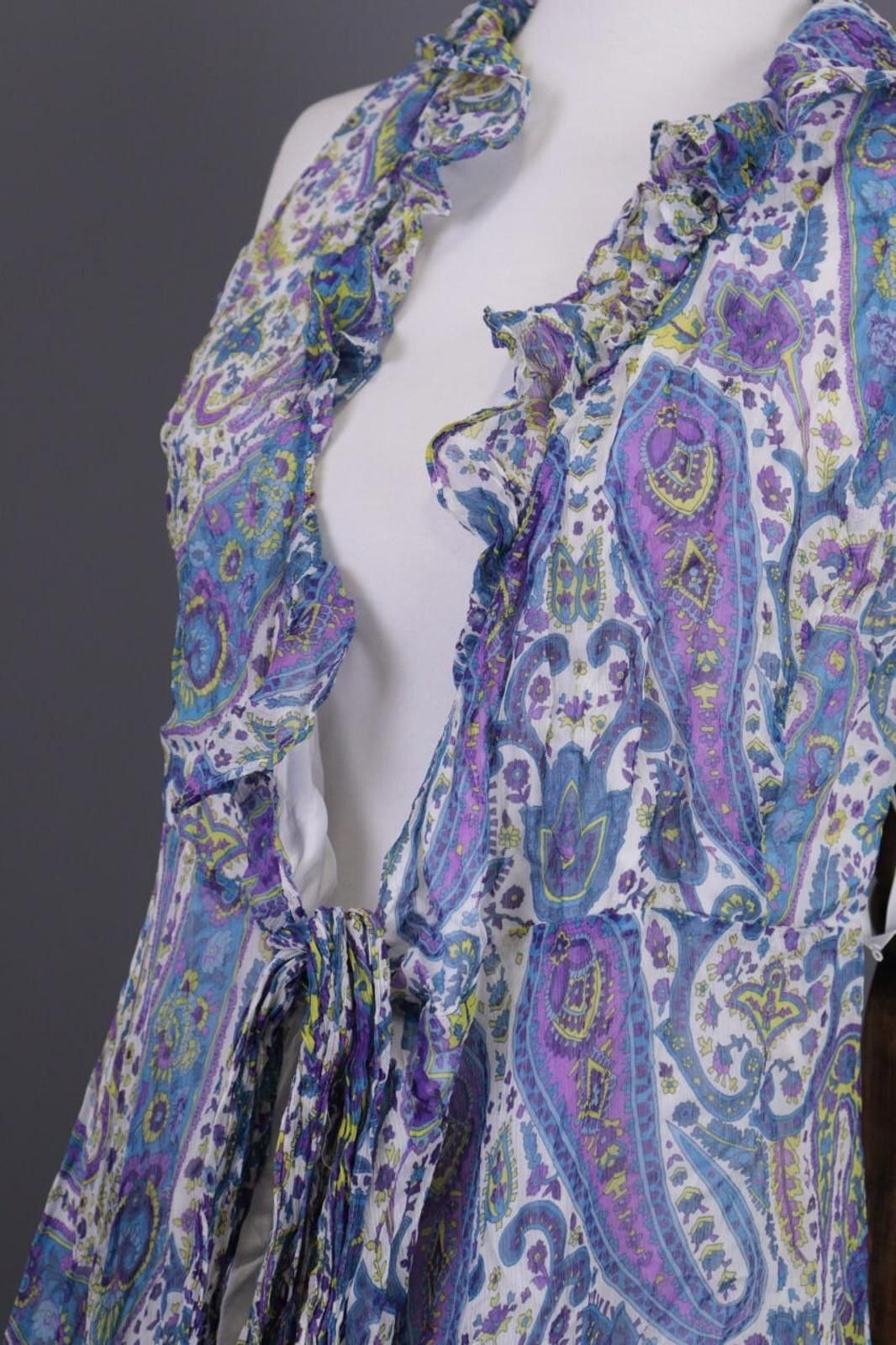 Lauren Ralph Lauren Lauren Ralph Lauren Paisley Silk Cardigan Cape Size 8 / M Size L / US 10 / IT 46 - 10 Thumbnail