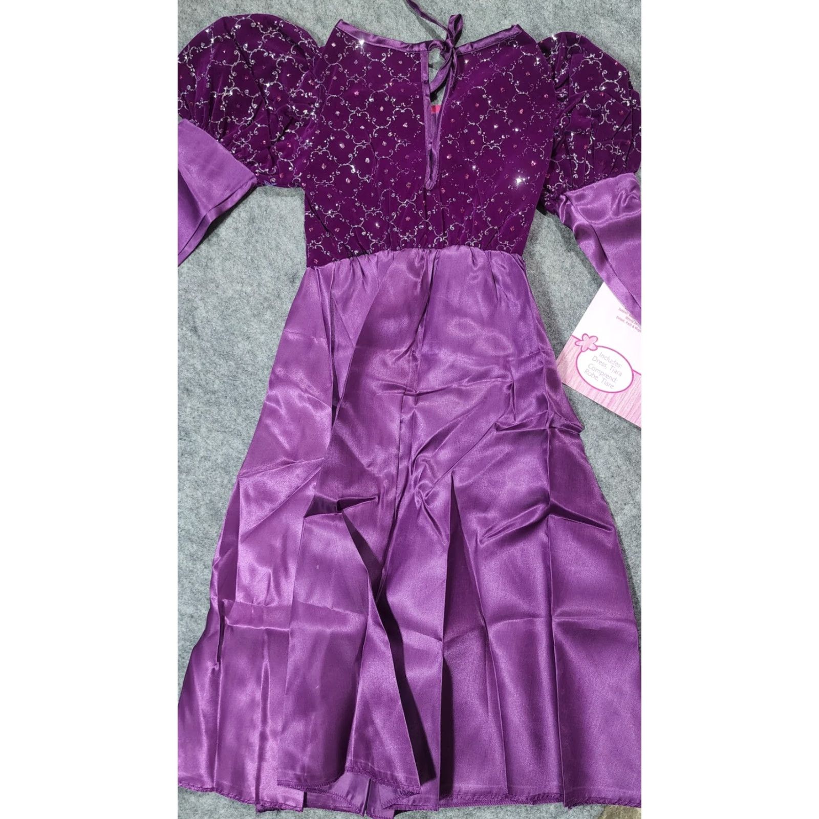 Vintage VINTAGE Rubies Girls Barbie Moonlight Magic Princess Purple Dress 8-10 Size ONE SIZE - 3 Thumbnail