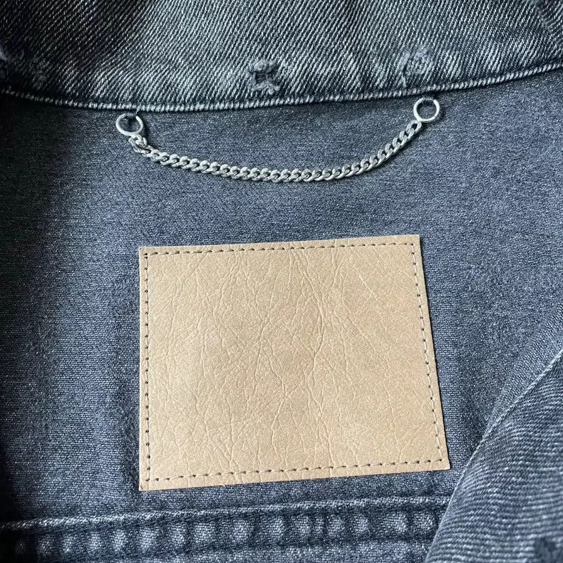Balenciaga Balenciaga Grey logo print water-washed distressed denim j Size US XXS / EU 40 - 6 Thumbnail