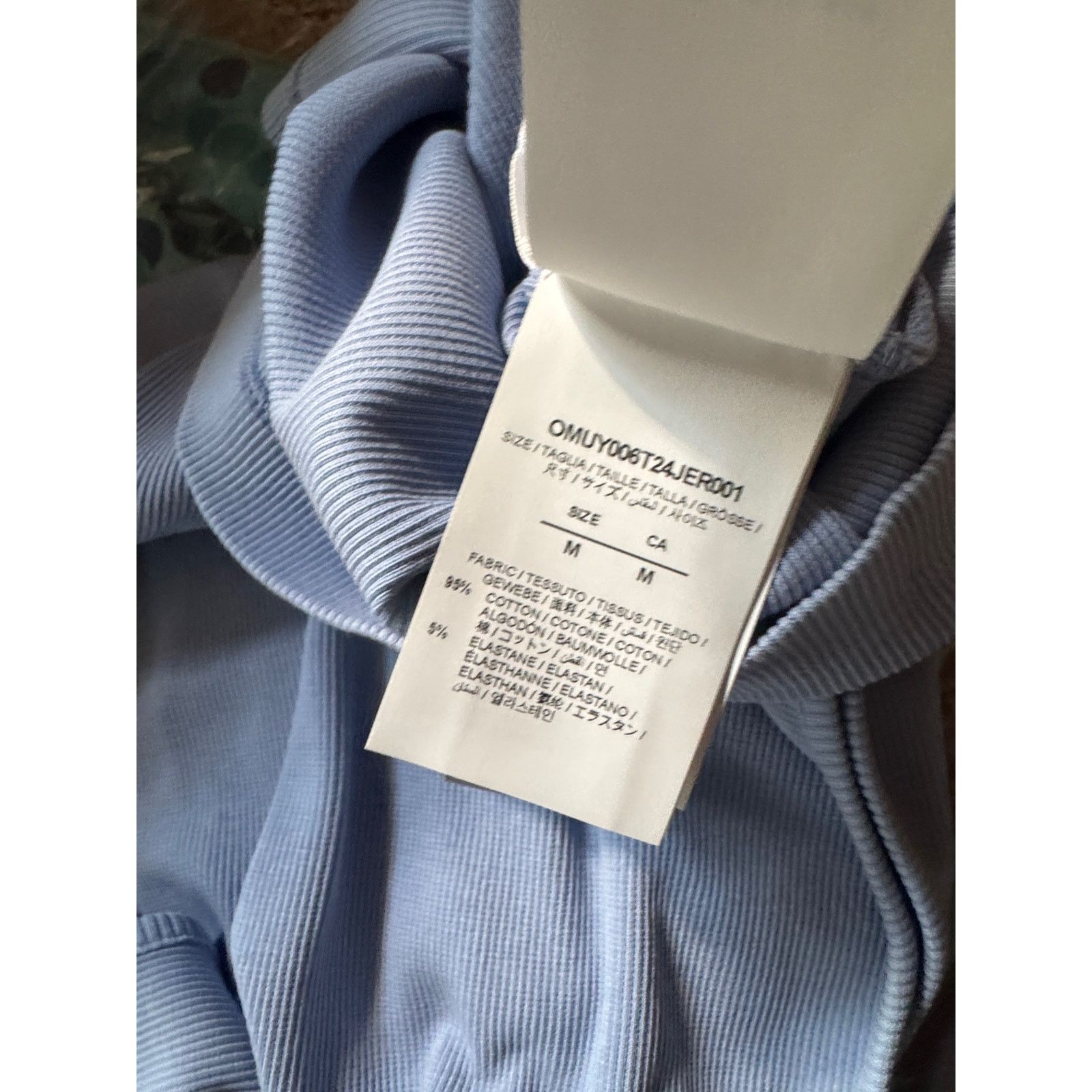 Off-White Stretch Cotton Logo Tank Off-White Blue Size US M / EU 48-50 / 2 - 7 Thumbnail