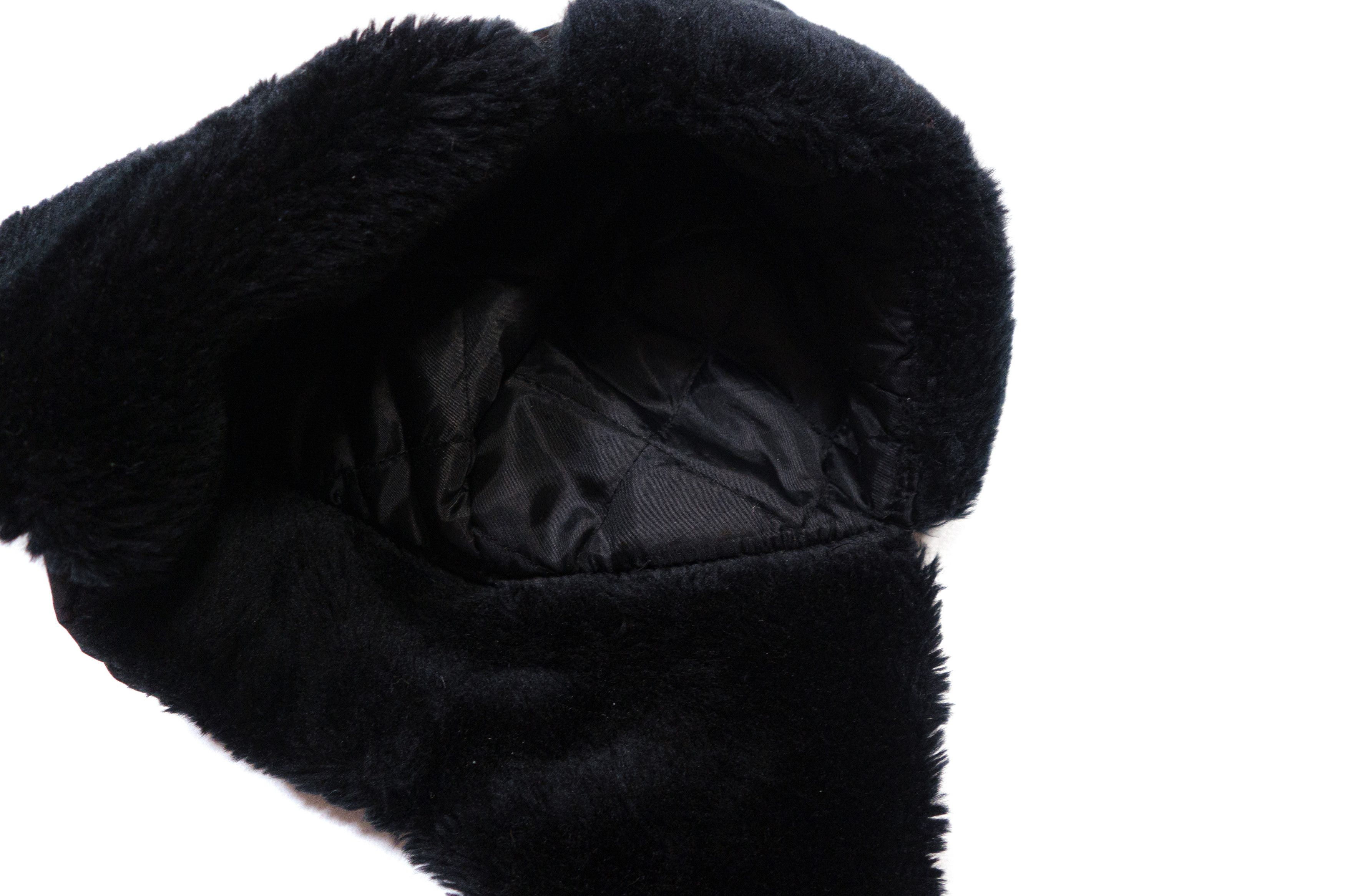 Vintage 00S Ushanka Nylon Faux Fur Rap Hat Size ONE SIZE - 5 Thumbnail