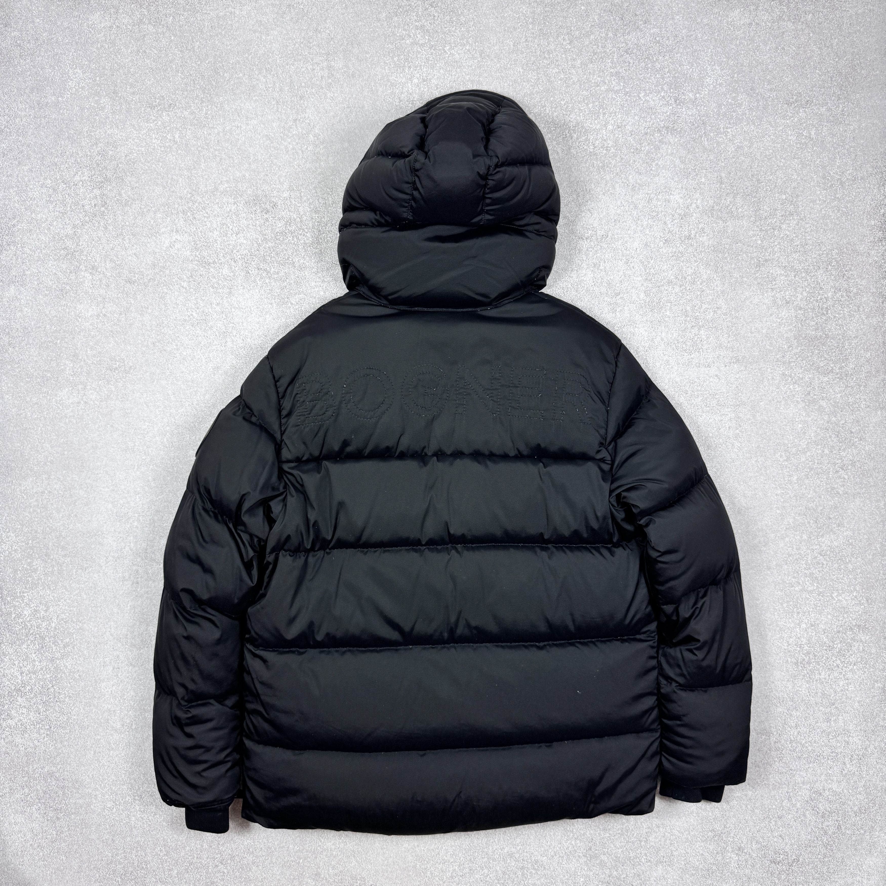 Bogner Men`s BOGNER Puffer Black Embroidered Logo Anorak Ski Jacket Size US L / EU 52-54 / 3 - 2 Thumbnail
