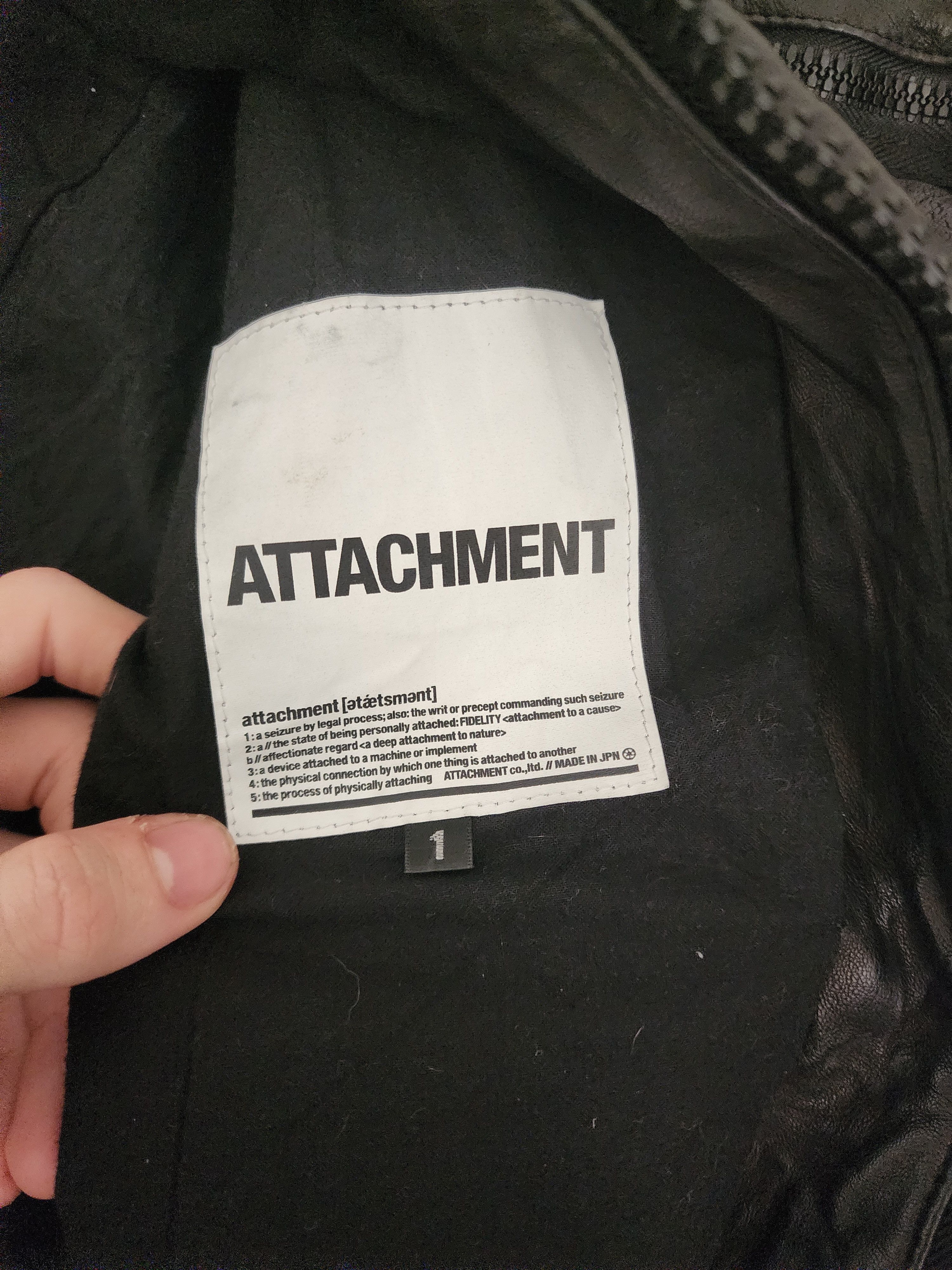 Kazuyuki Kumagai Attachment Attachment object dyed guidi leather jacket Size US S / EU 44-46 / 1 - 4 Thumbnail