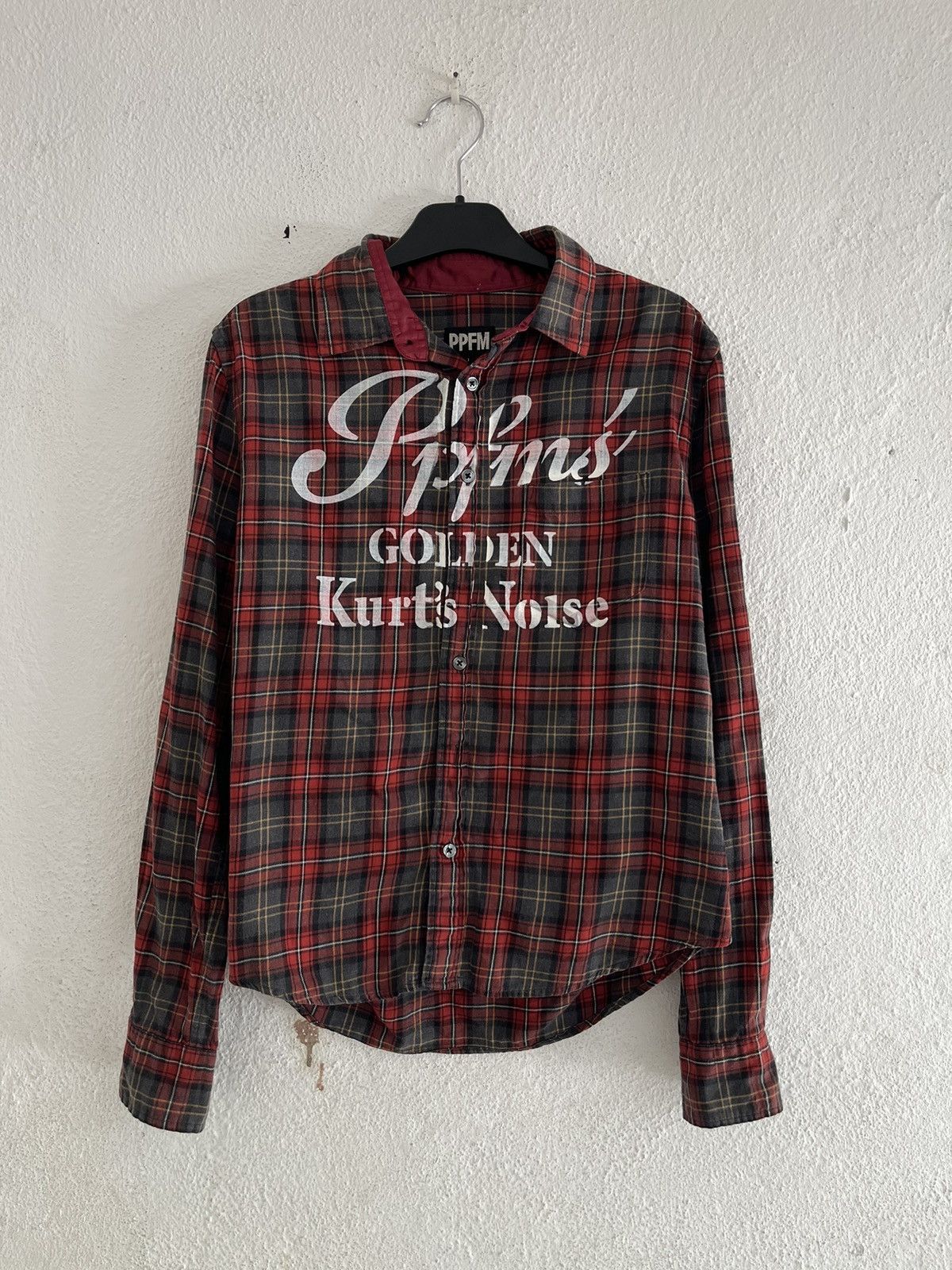 PPFM PPFM Golden Kurt’s Noise Plaid Red Button Shirt Size US L / EU 52-54 / 3 - 1 Thumbnail