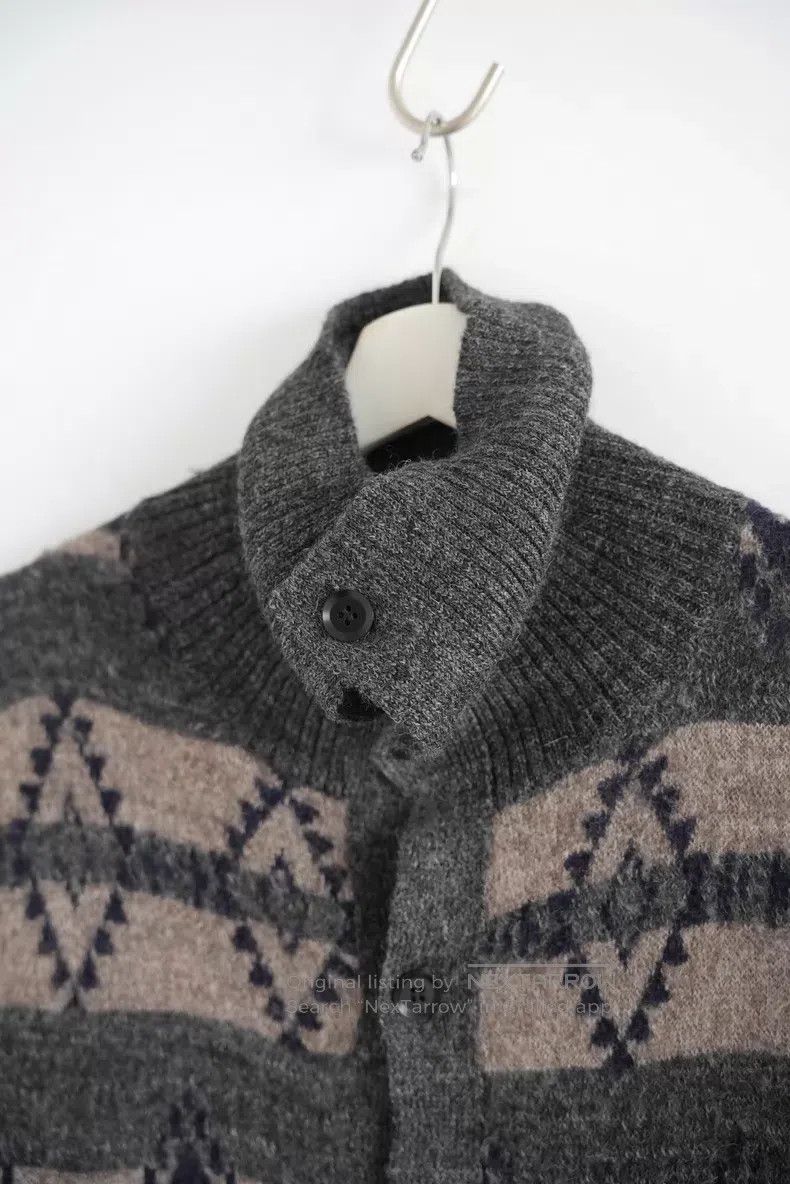 Yohji Yamamoto Yohji Yamamoto 14aw Navajo wool knit jacket Size US L / EU 52-54 / 3 - 4 Thumbnail