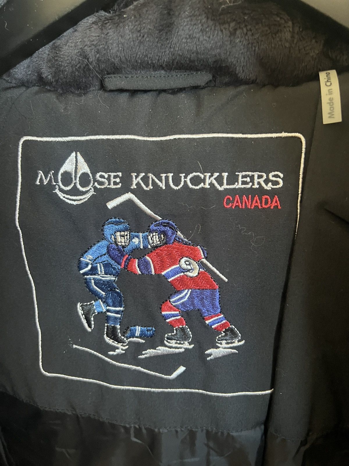 Moose Knuckles Big kids black parka with fur trim detachable hood Size US XL / EU 56 / 4 - 8 Thumbnail