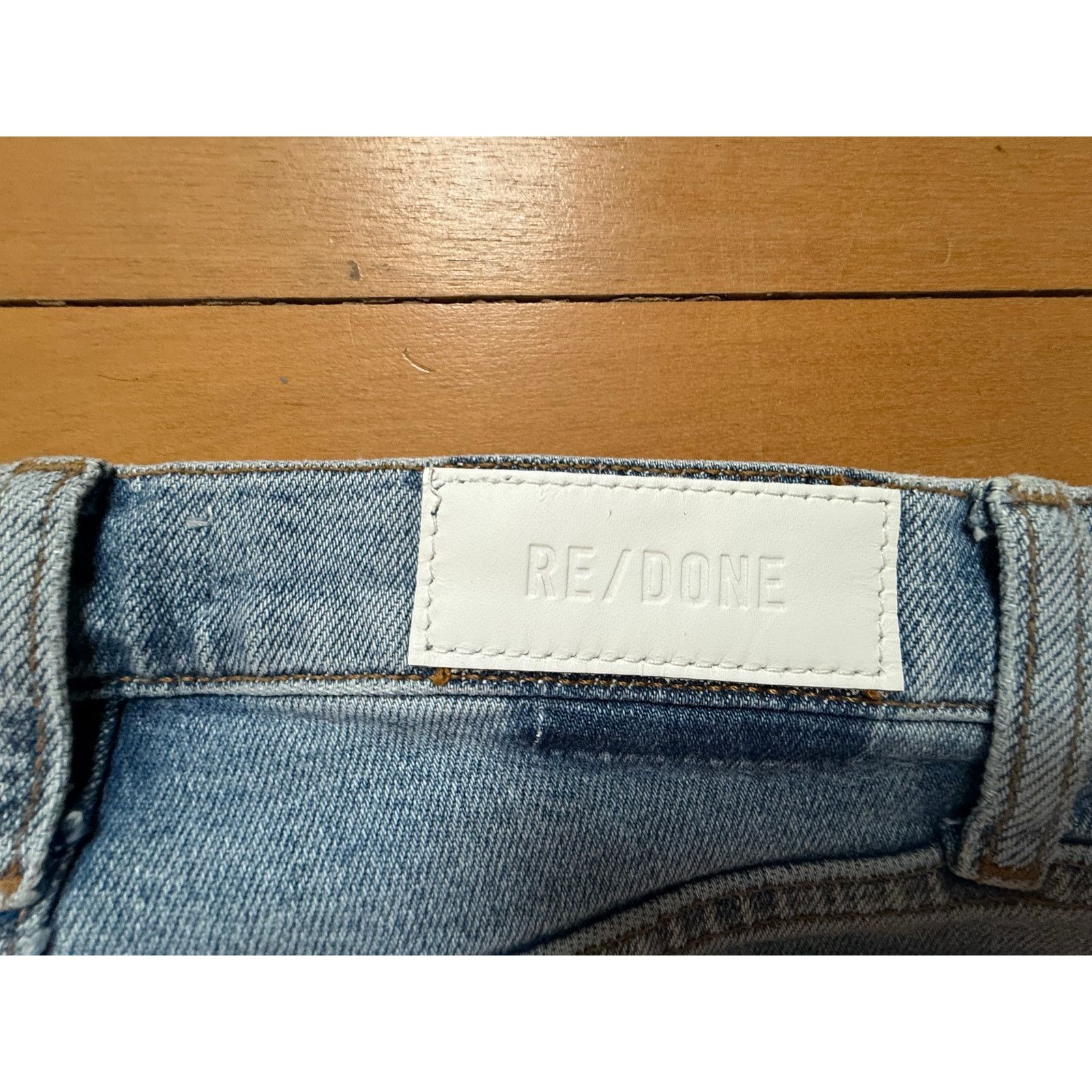 RE/DONE RE/DONE 70s High Rise Jeans - 25 - Light Stone Wash Size 25" / US 0 / IT 36 - 2 Thumbnail