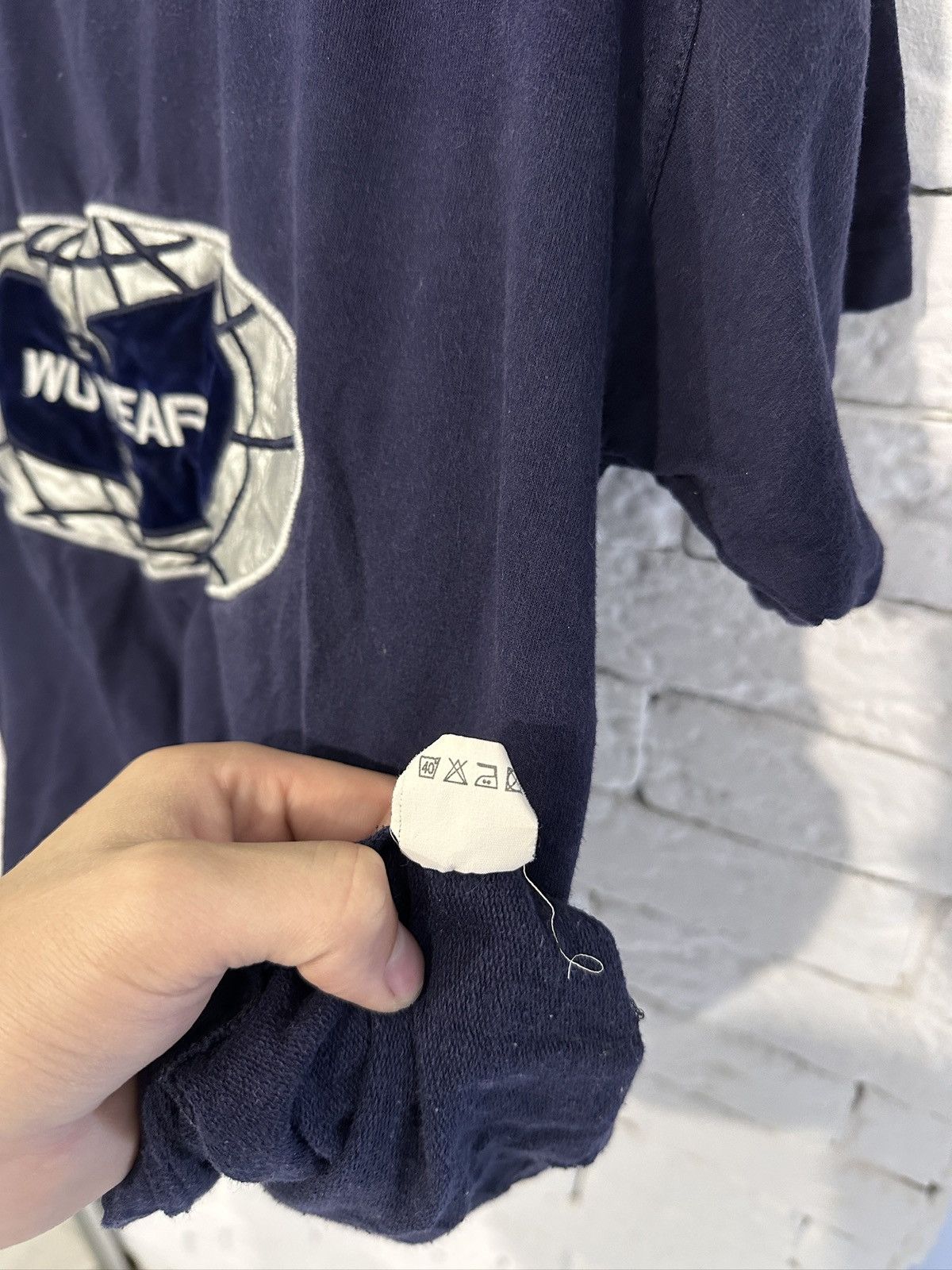 Wu-Tang Clan Vintage 90s’ Wu-Tang Clan Wu Wear T-Shirt Size S Navy Blue Size US S / EU 44-46 / 1 - 8 Thumbnail