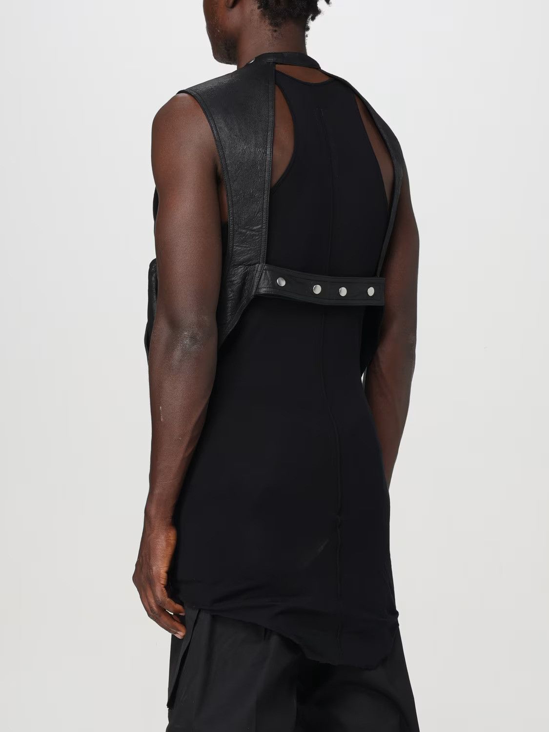 Rick Owens EU50 Zip Blistered Lamb Leather Cargo Vest FW24 Porterville Size US M / EU 48-50 / 2 - 21 Thumbnail