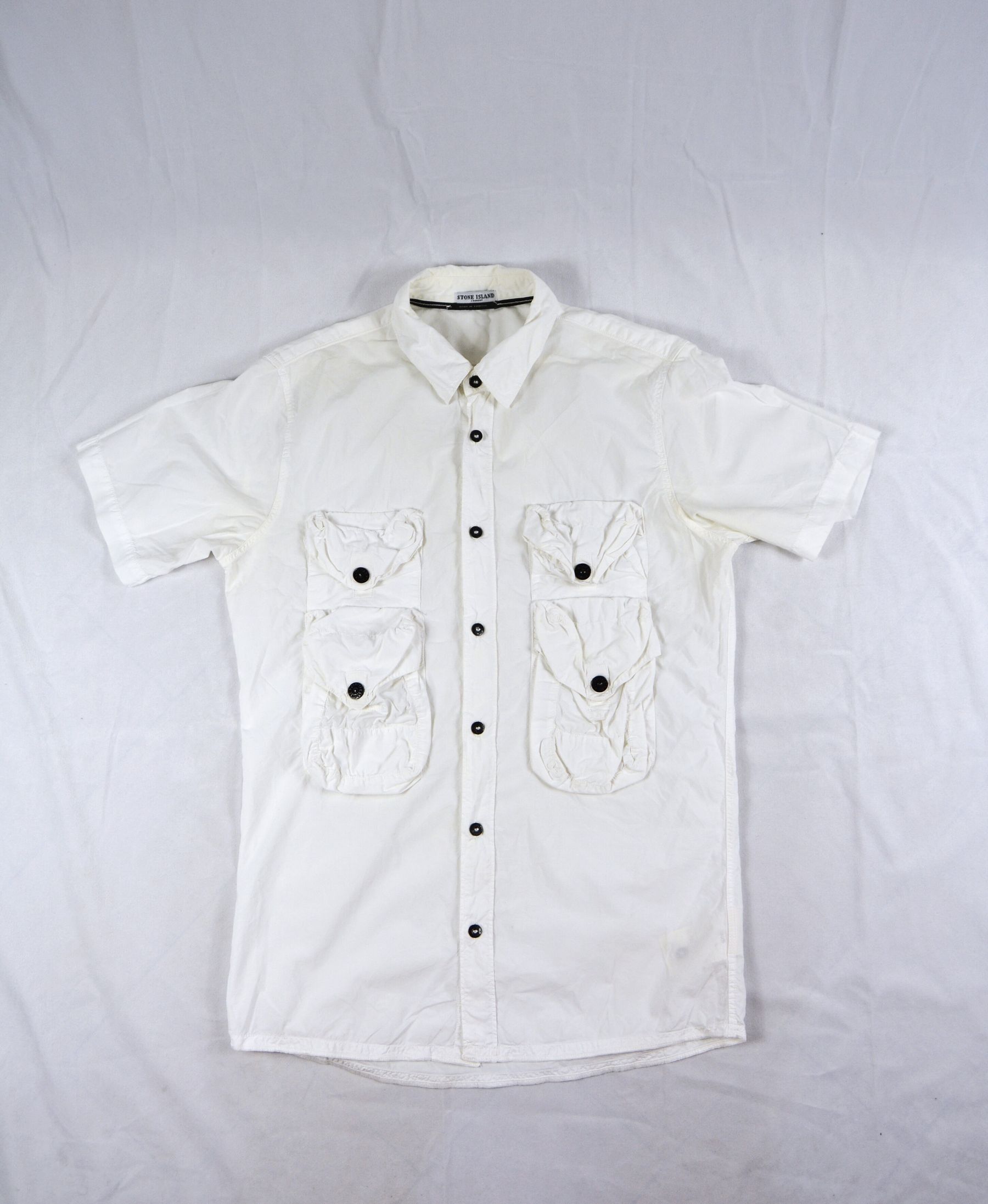 image of Stone Island Vintage Shirt in White, Men's (Size Small)