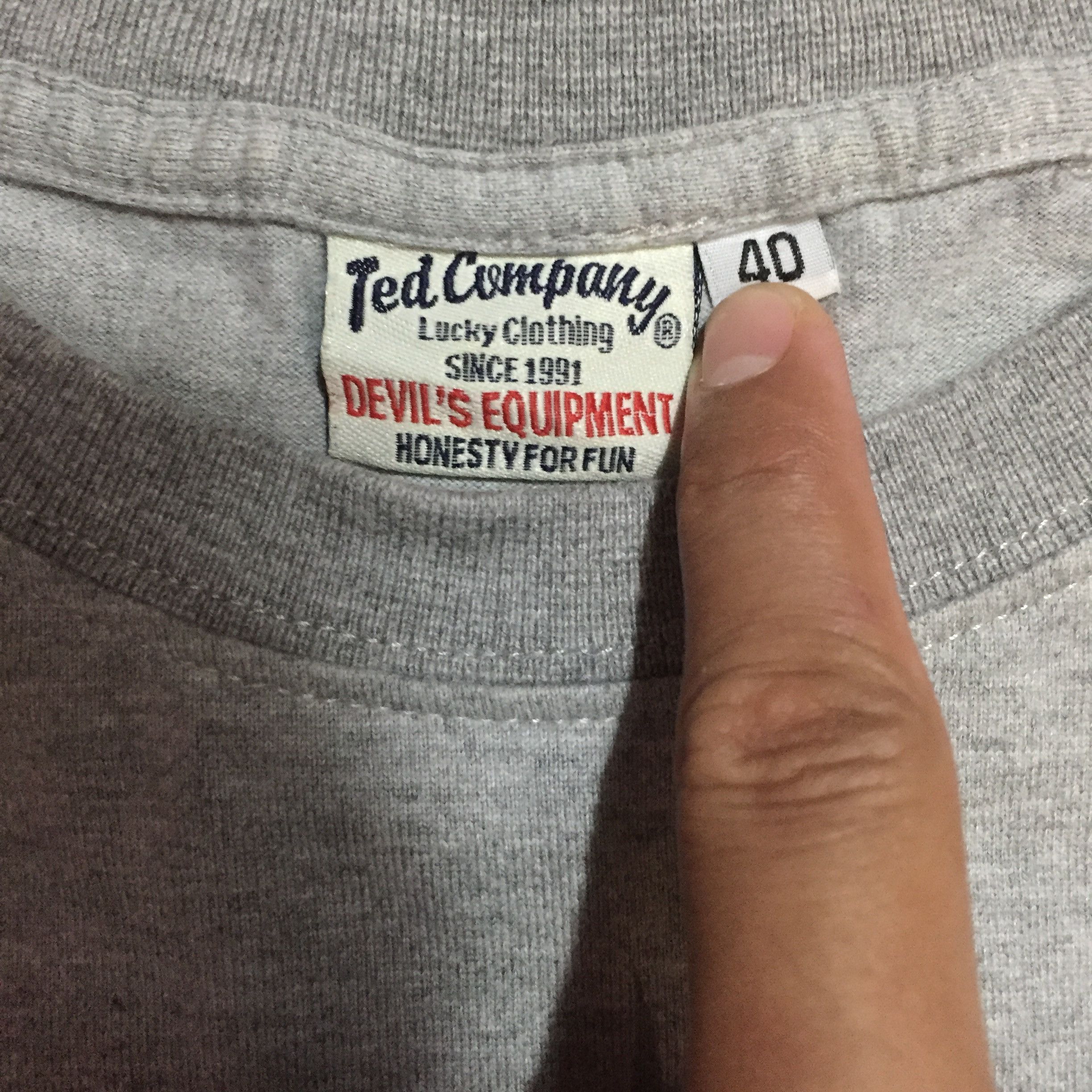 Tedman Japanese Brand Ted Company Ted Man The Devil's Spirit Tees Size US M / EU 48-50 / 2 - 6 Thumbnail