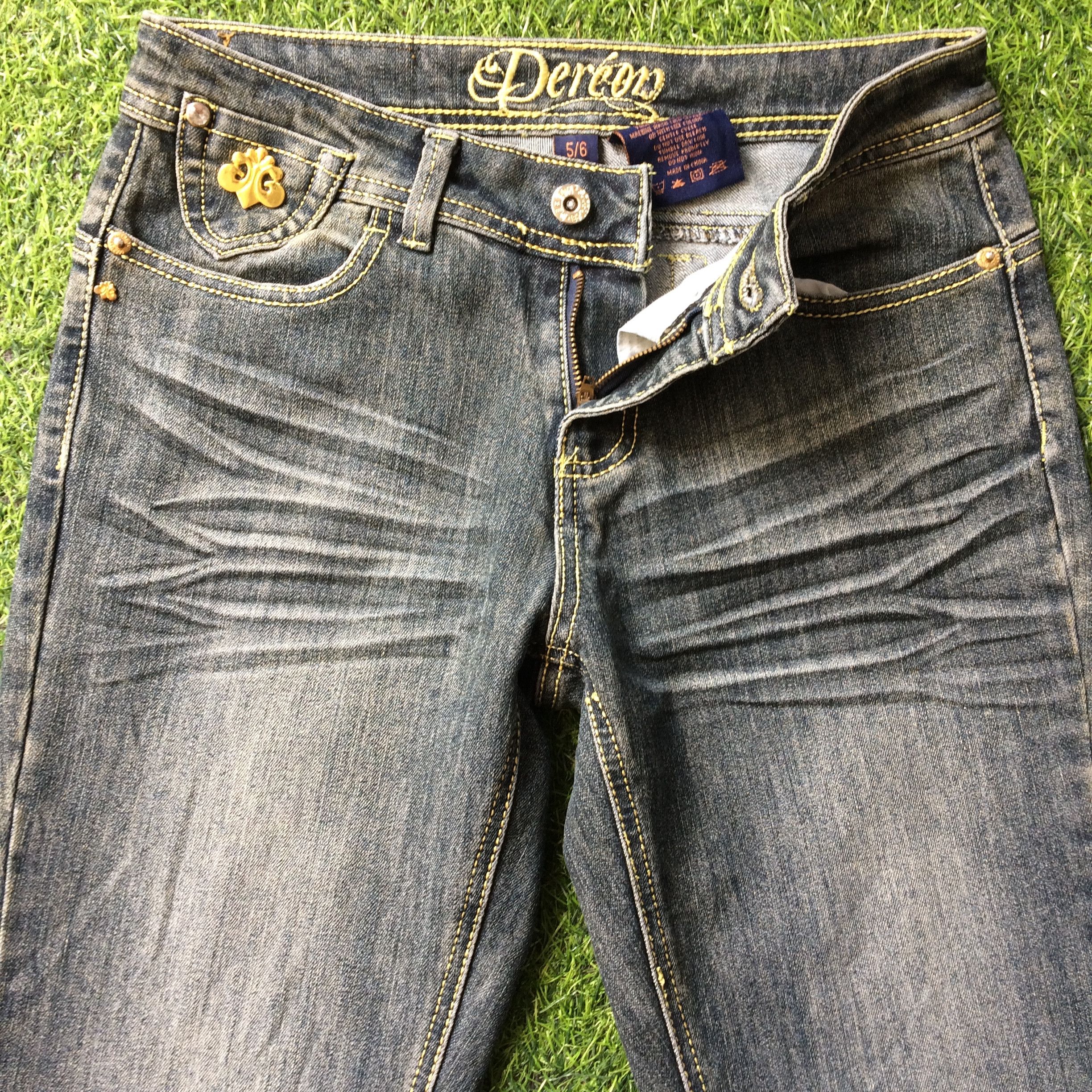 Designer Japanese Low Rise Skinny Jeans D-424 Size 26" / US 2 / IT 38 - 3 Thumbnail