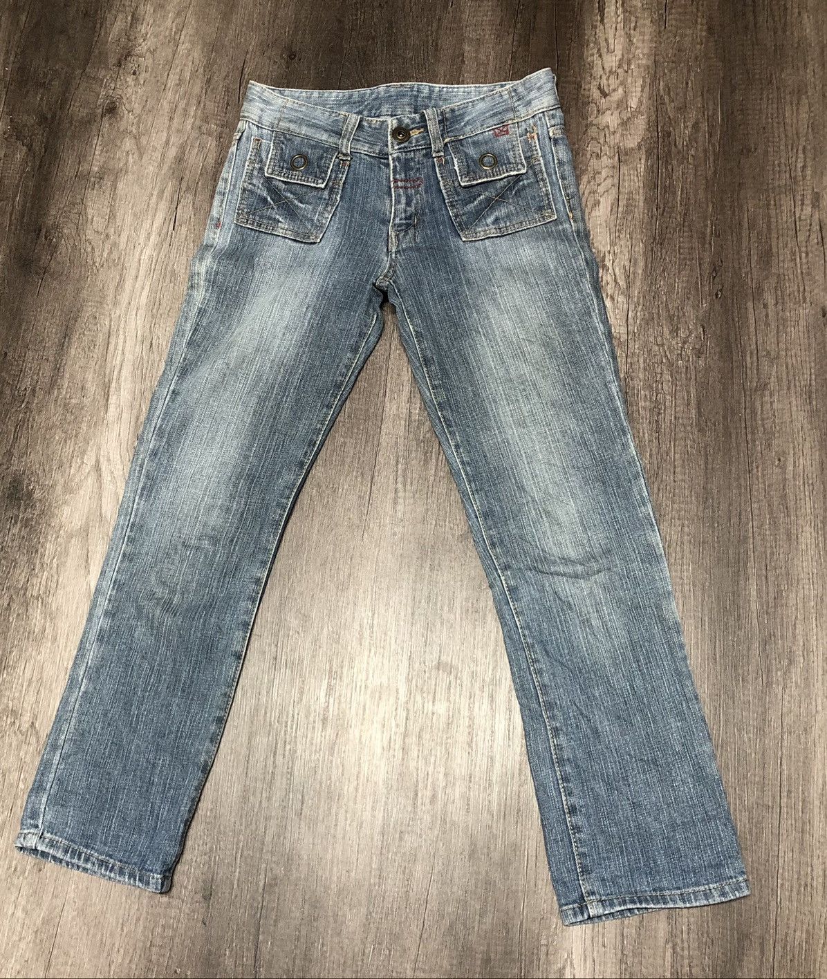 Japanese Brand × Vintage Japanese Brand Denim Bush Pant Design Size 28" / US 6 / IT 42 - 10 Thumbnail
