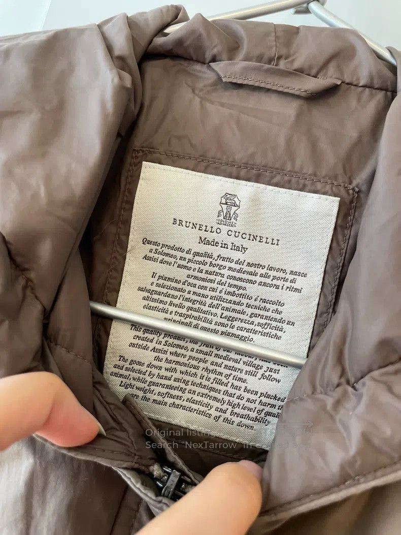 Brunello Cucinelli Brunello Cucinelli Ladies Down Hooded Vest Size XS / US 0-2 / IT 36-38 - 4 Thumbnail