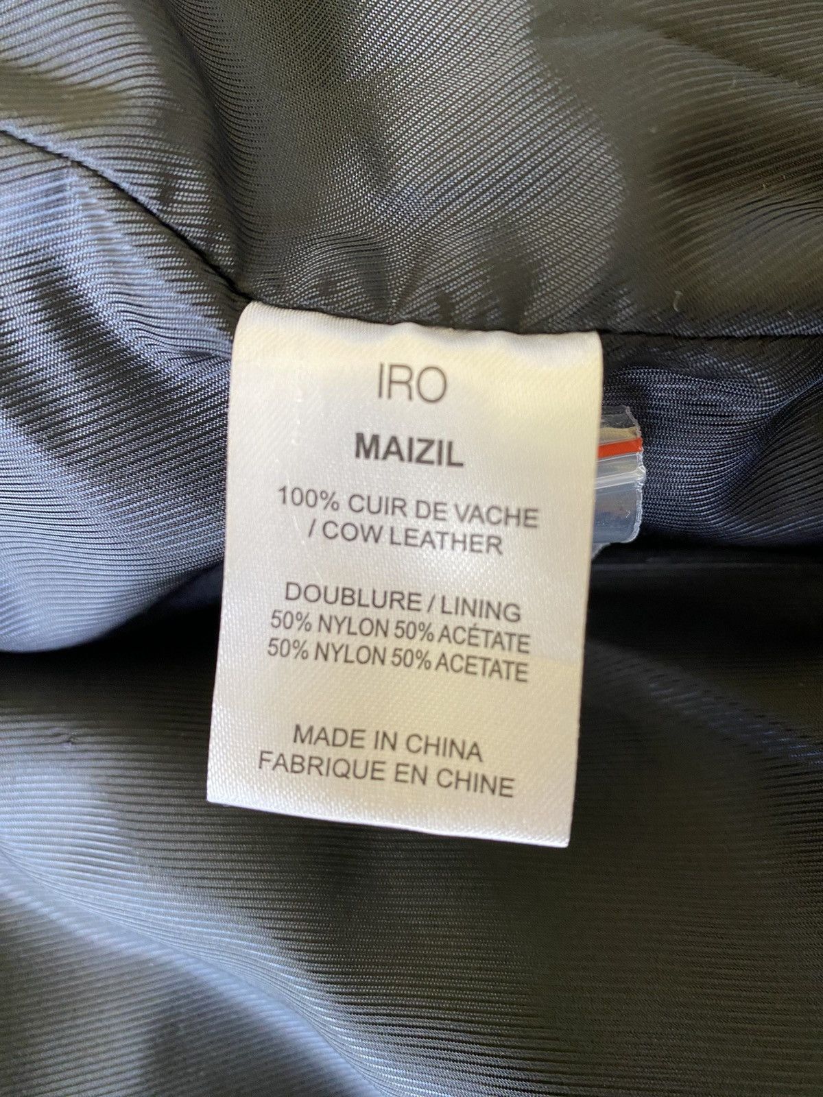 Iro IRO Paris FW15 Maizil Leather Biker Jacket Medium Black Size US M / EU 48-50 / 2 - 7 Thumbnail