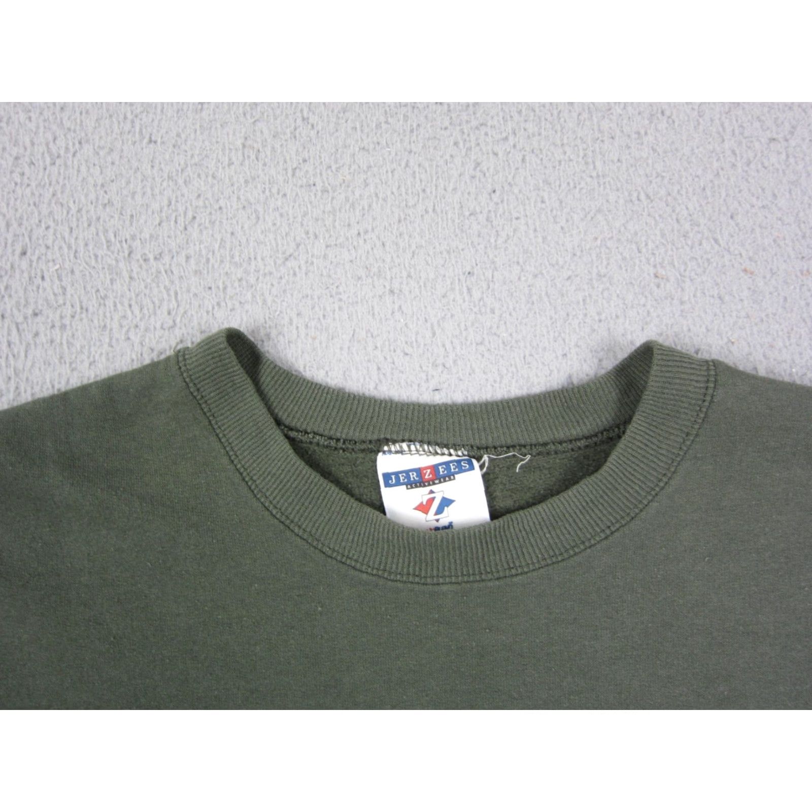 Jerzees VINTAGE Jerzees Sweatshirt Mens L Green Crewneck Jerzees 90s Crew Size US L / EU 52-54 / 3 - 2 Thumbnail
