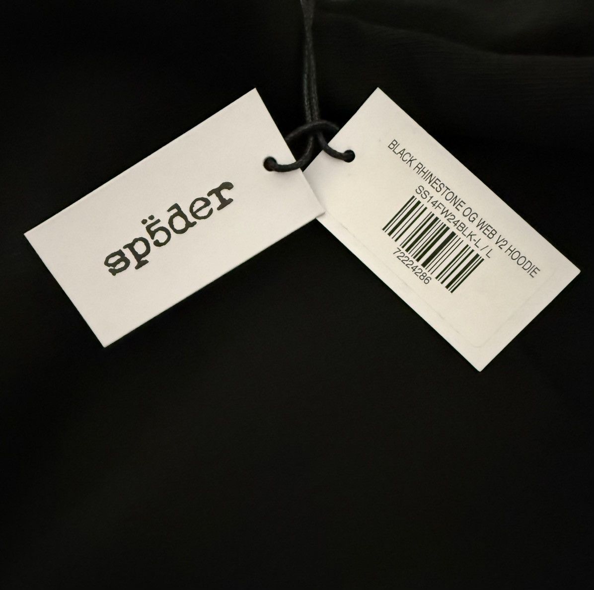 Sp5der Sp5der Rhinestone OG Web V2 Hoodie Size L Size US L / EU 52-54 / 3 - 4 Thumbnail
