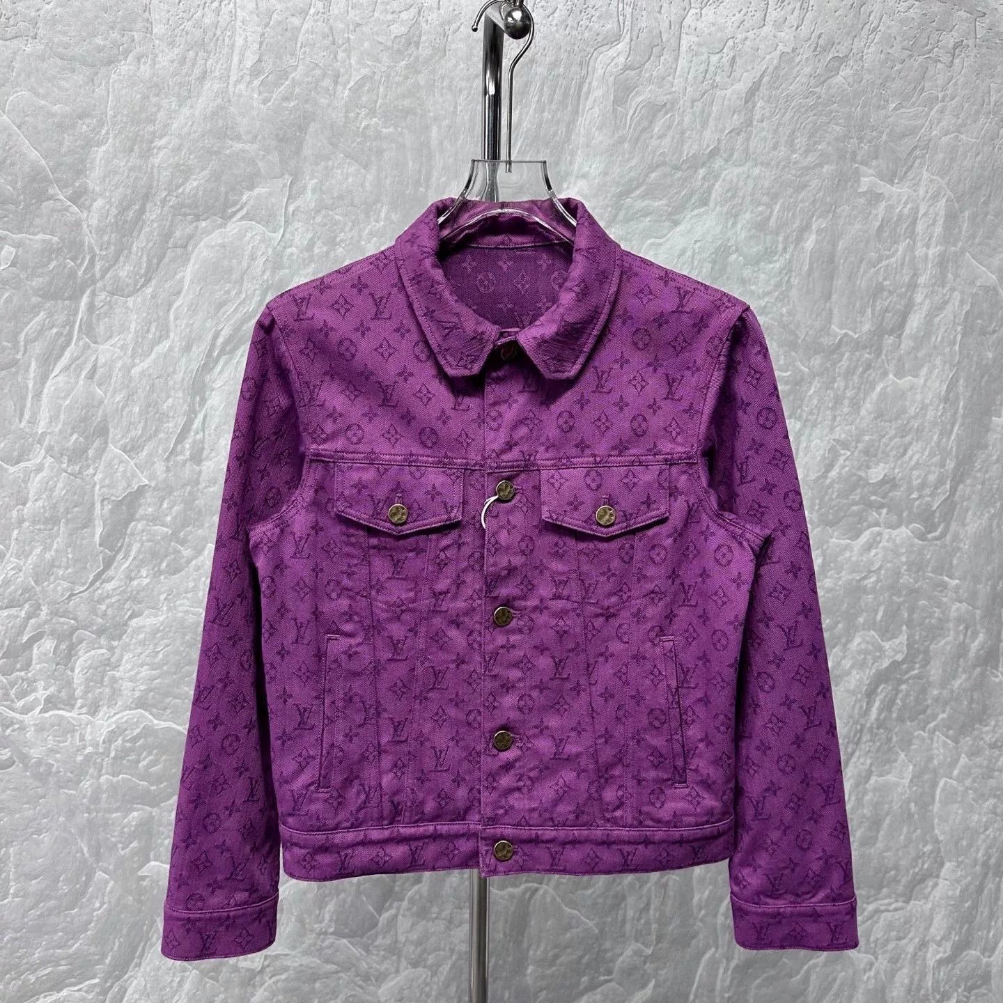 Louis Vuitton louis vuitton purple denim jacket size 44 Size L / US 10 / IT 46 - 1 Thumbnail