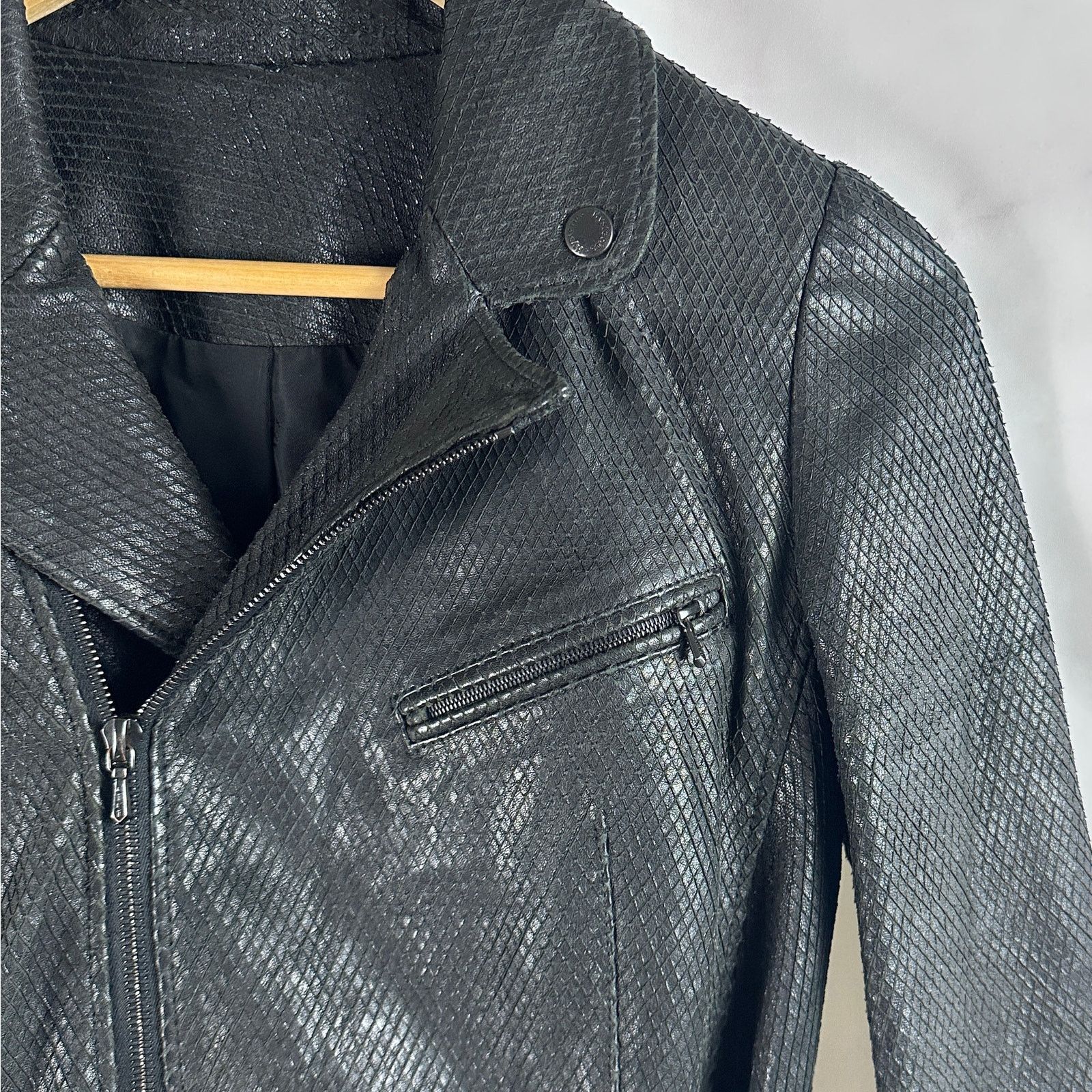 Hysteric Glamour Sheepskin Python Black Leather Riders Jacket Size US M / EU 48-50 / 2 - 4 Thumbnail