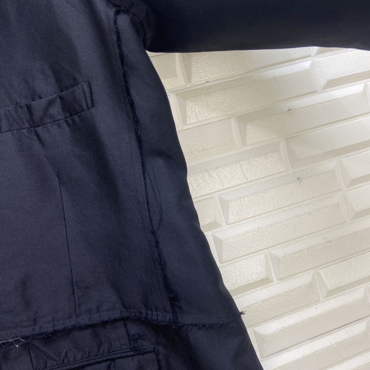 Comme des Garcons Homme Plus AD2020 CDGHP Patchwork Distressed Runway Jacket Coat Size US S / EU 44-46 / 1 - 9 Thumbnail