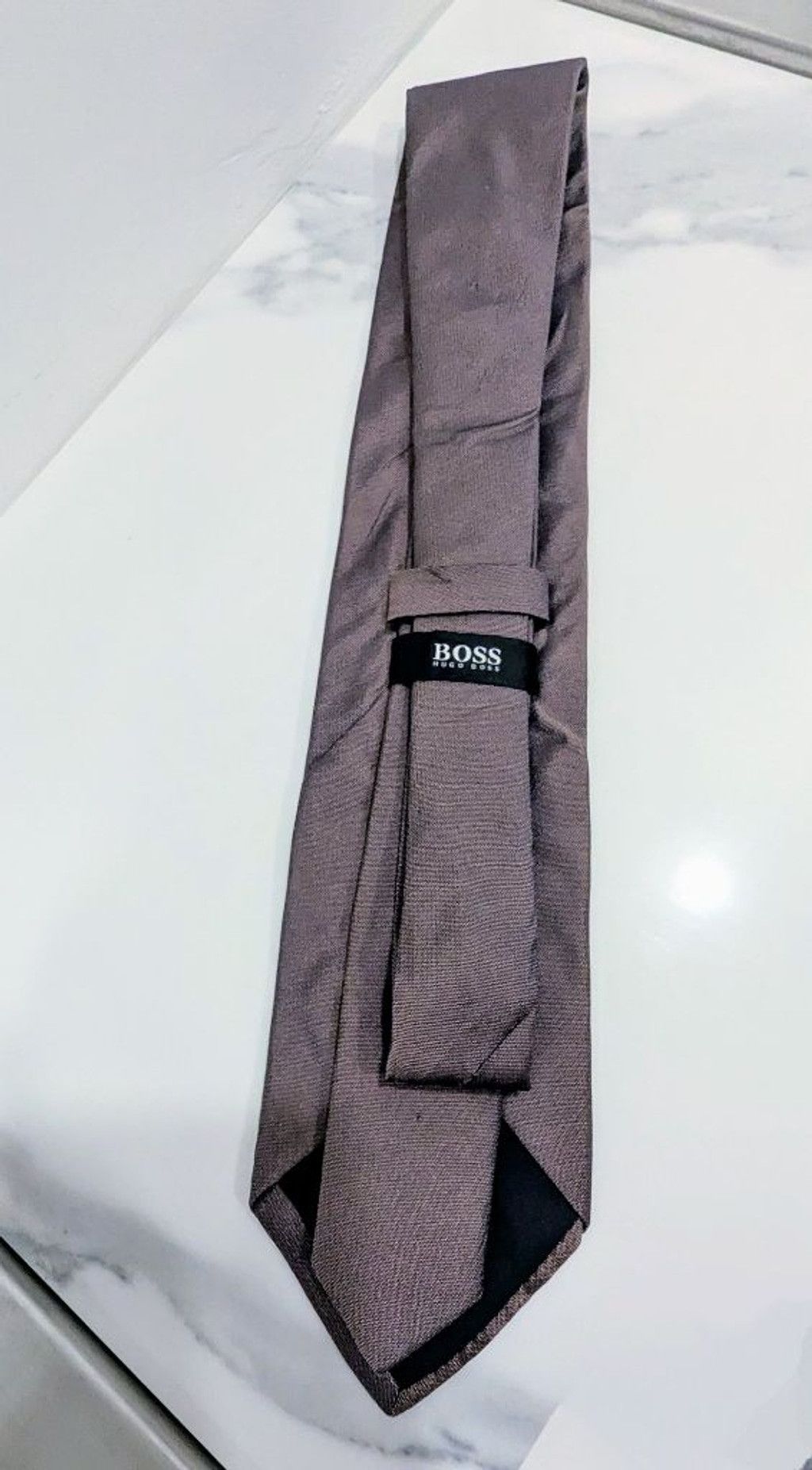 Hugo Boss BOSS purple 100% Silk Tie Size ONE SIZE - 3 Thumbnail