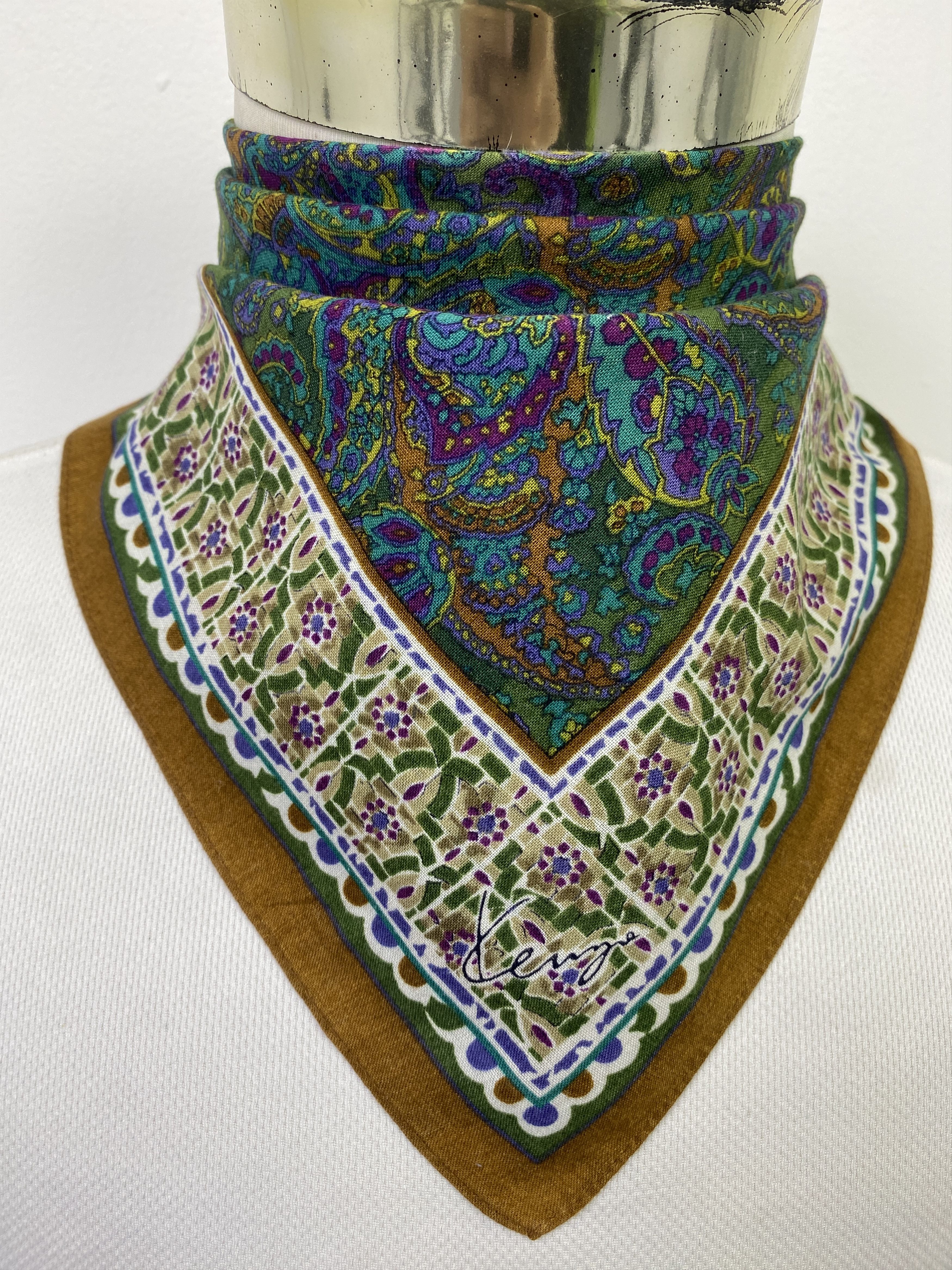 Kenzo Vintage Kenzo Handkerchief / Neckerchief KT0103 Size ONE SIZE - 2 Thumbnail