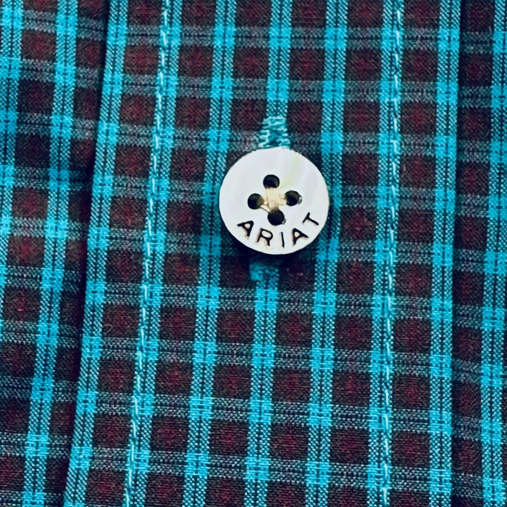 Ariat Ariat Pro Series Mens XL Gingham Western Cowboy Button Down Long Sleeve Shirt Size US XL / EU 56 / 4 - 5 Thumbnail
