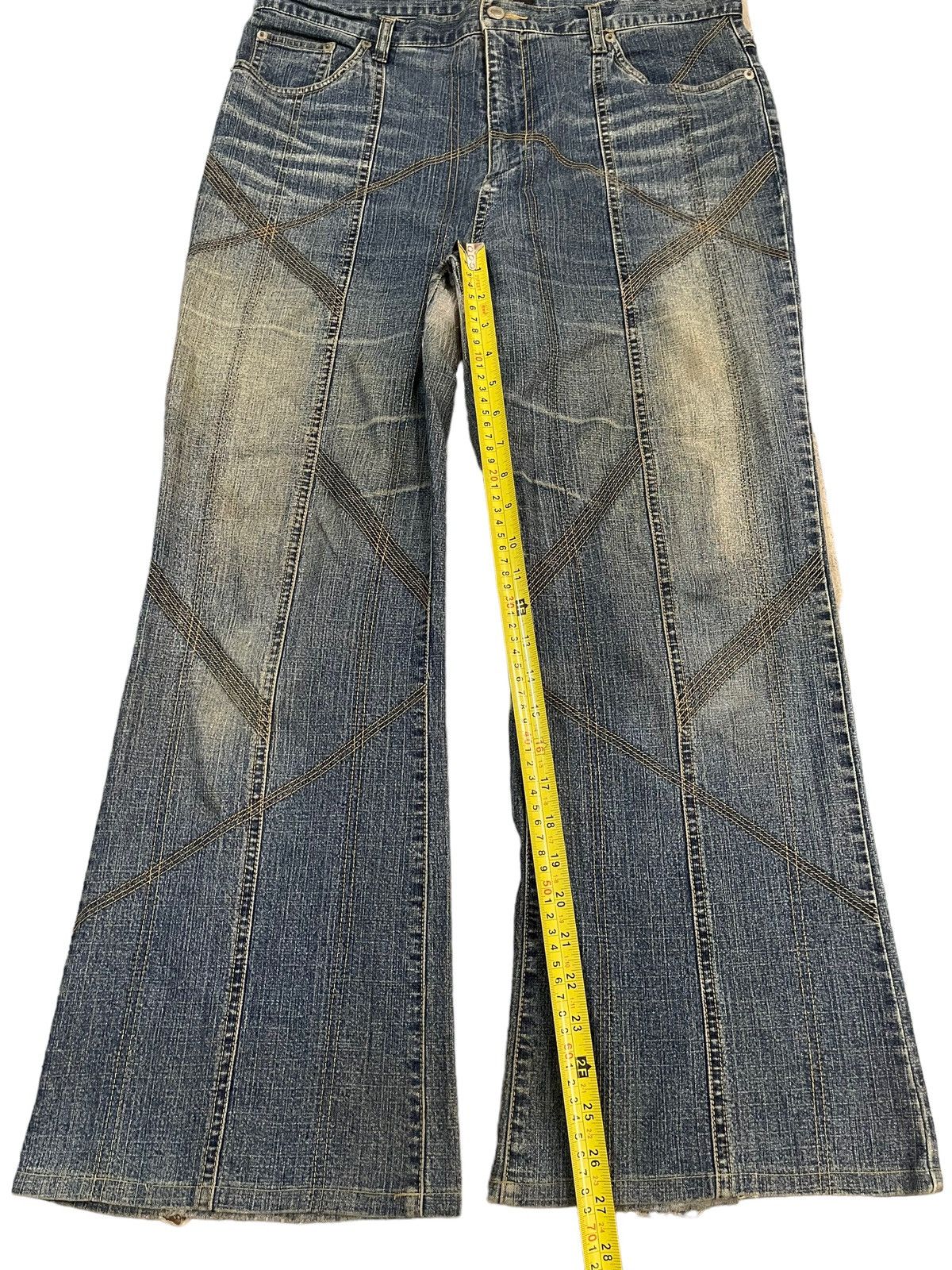 14th Addiction Vintage Japanese Brand Mud Wash Style Baggy Jeans Size US 34 / EU 50 - 12 Thumbnail