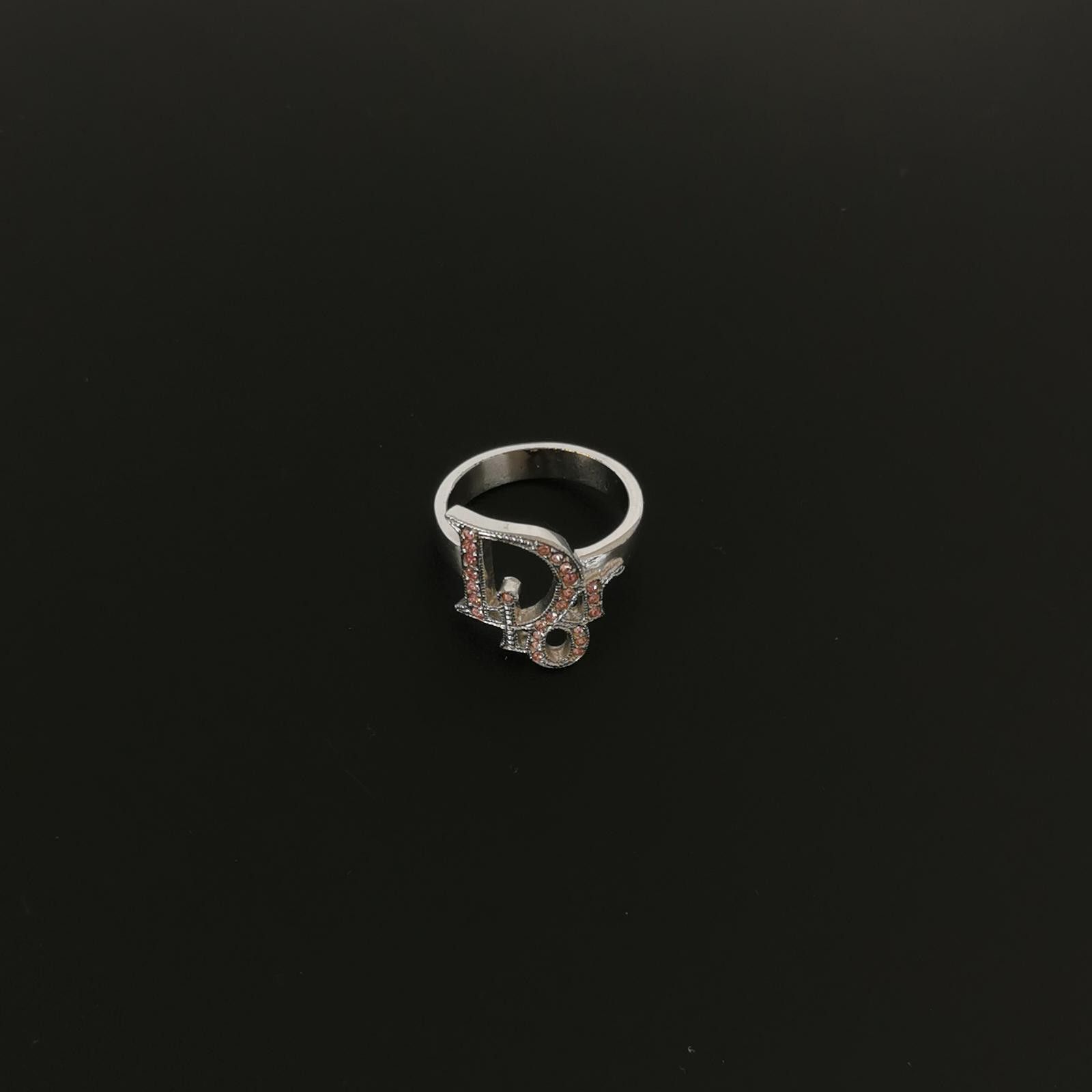 Dior Dior Crystal Letter Logo Vintage Ring Size 6 -z2505 Size ONE SIZE - 5 Thumbnail
