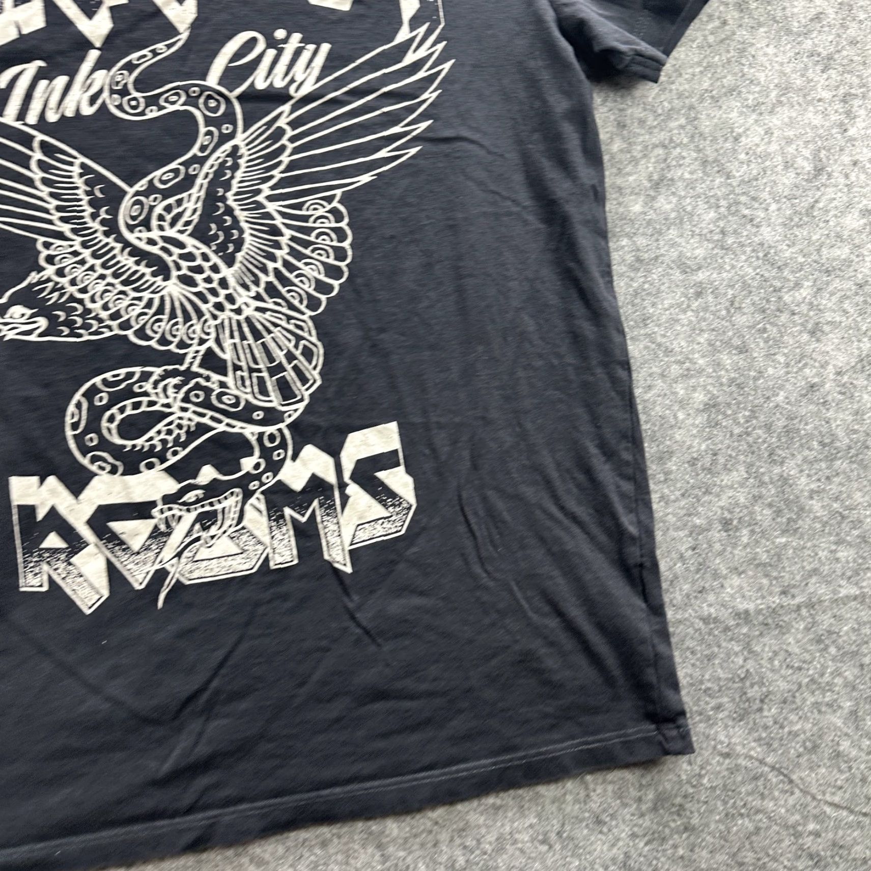 Topman Topman Parkway Ink City Shirt Mens Medium Black Graphic Eagle Snake Tattoo Tee Size US M / EU 48-50 / 2 - 5 Thumbnail