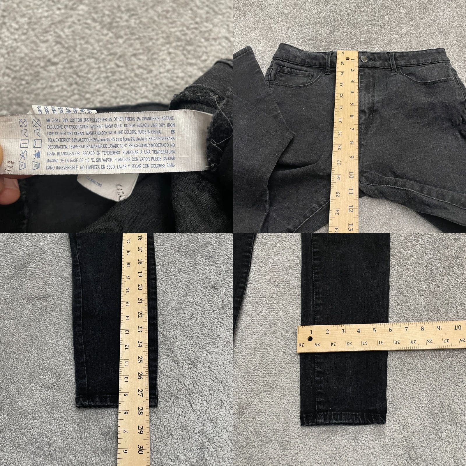 Forever 21 FOREVER 21 Jeans Skinny Black High Rise Denim 28x28 Womens 29 Regular Casual Stretch 5-Pocket Size 28" / US 6 / IT 42 - 8 Thumbnail