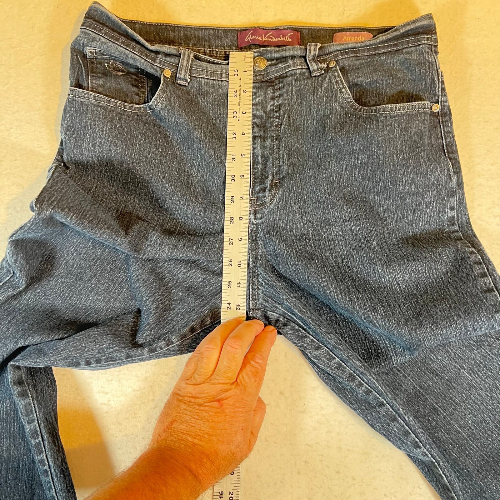 Gloria Vanderbilt Gloria Vanderbilt Jean Amanda 16 Average Made Egypt Stretch Size 38" / US 16 / IT 52 - 9 Thumbnail