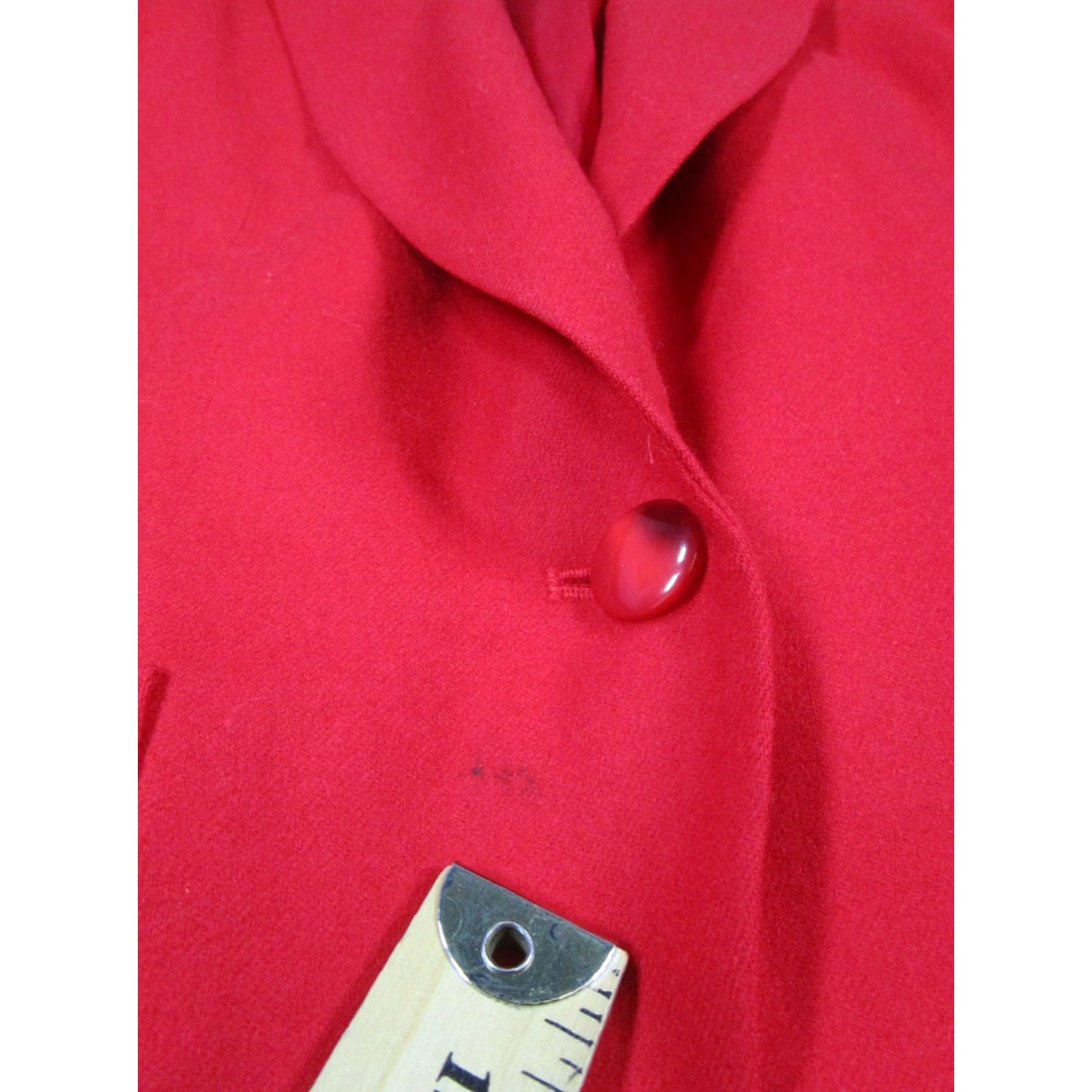 Pendleton Pendleton Womens Blazer Jacket Red Wool 16 42 Chest One-Button Sports Coat Size XXL / US 16-18 / IT 52-54 - 5 Thumbnail
