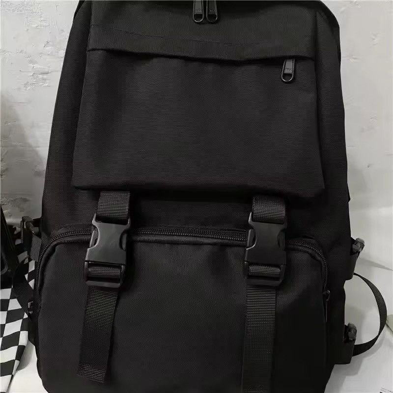 Other Casual Streetwear Capacity Canvas Large School Backpack Size ONE SIZE - 7 Thumbnail