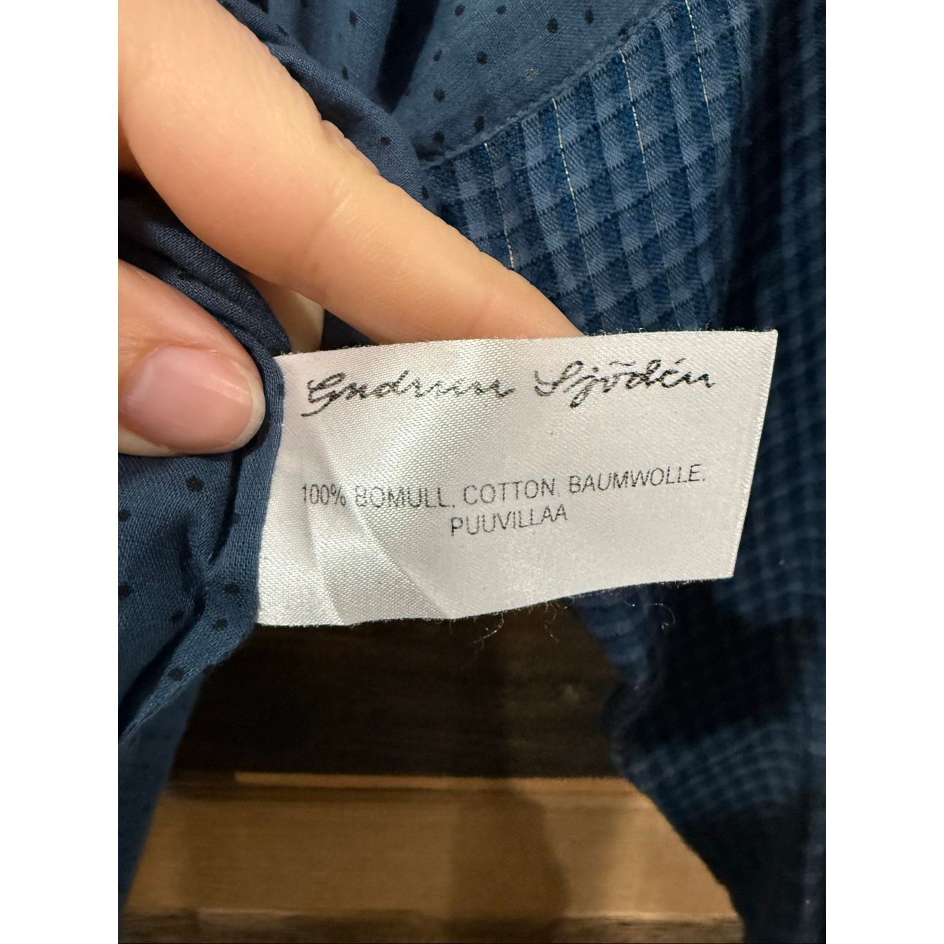 Guru Gudrun Sjoden blue button front top blouse size Small Size S / US 4 / IT 40 - 6 Thumbnail