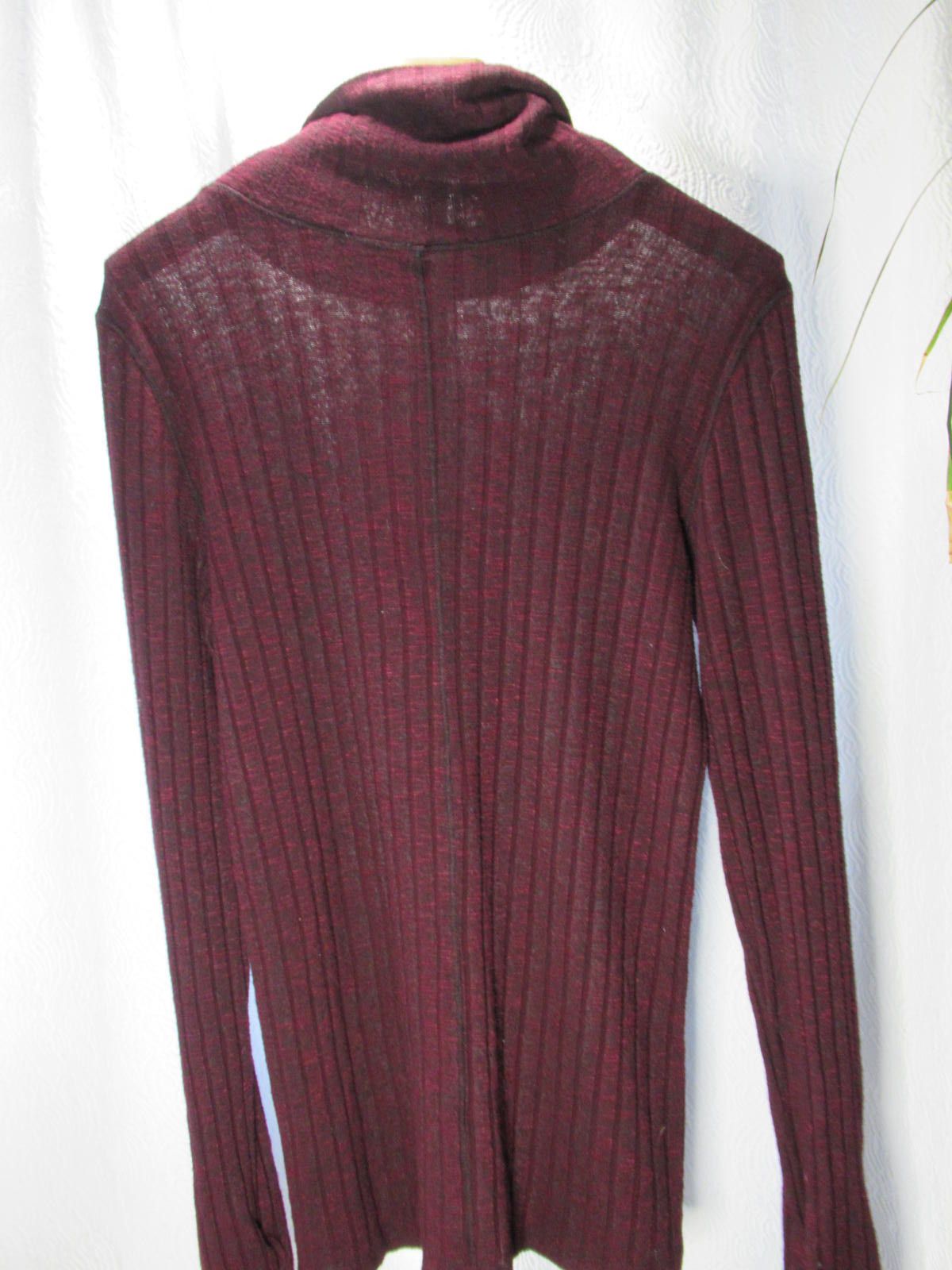 Michael Stars Michael Stars Burgundy Ribbed Turtleneck Top - OS Size ONE SIZE - 6 Thumbnail