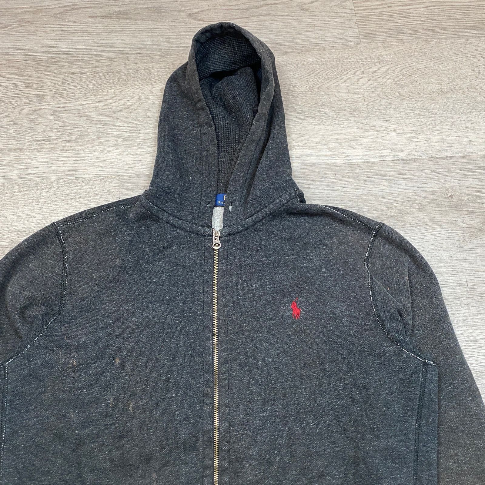 Polo Ralph Lauren Polo Ralph Lauren Full Zip Waffle Thermal Hood Hoodie Mens L Size US L / EU 52-54 / 3 - 2 Thumbnail