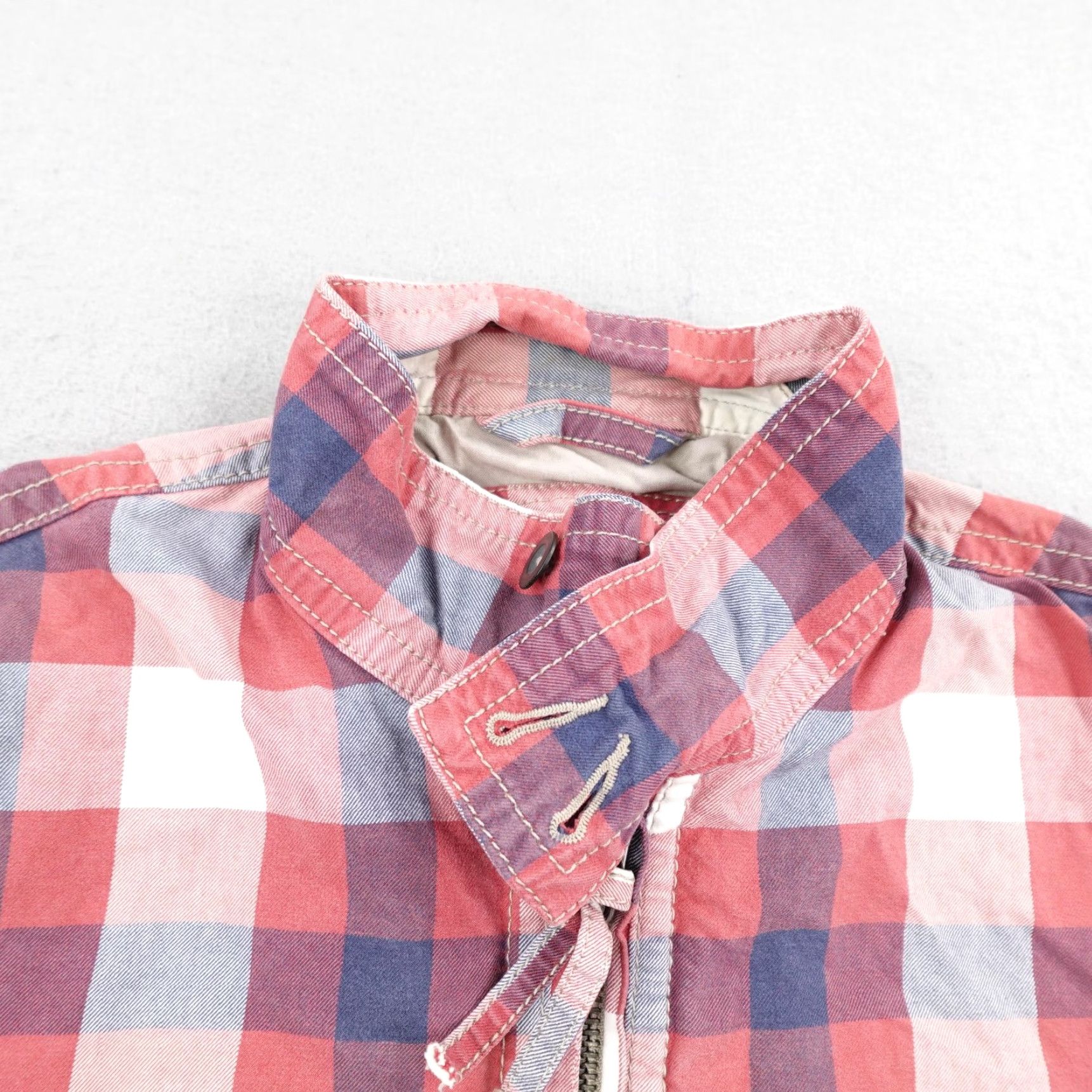 American Eagle Outfitters VINTAGE American Eagle Jacket Mens M Chore Coat Red White Blue Lined Cotton Casual Workwear 90s Plaid Bomber Zip Pockets Collared Shirt? Size US M / EU 48-50 / 2 - 2 Thumbnail