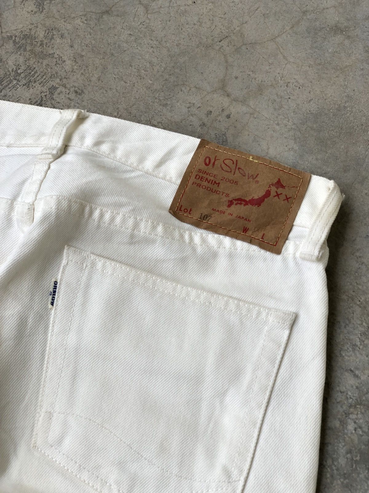 Orslow Orslow 107 Ivy Fit Denim White Size US 29 - 10 Thumbnail