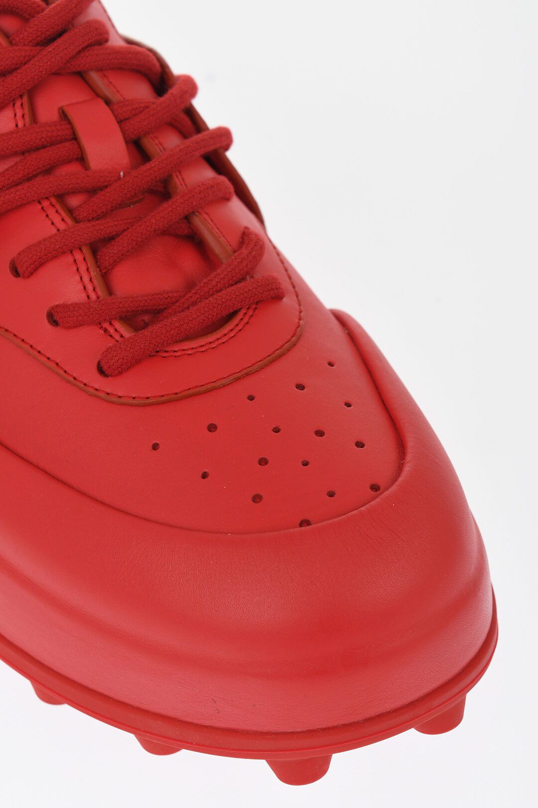 Jil Sander og1mm0625 Leather Sporty Lace-up Sneakers in Red Size US 11 / EU 44 - 4 Thumbnail