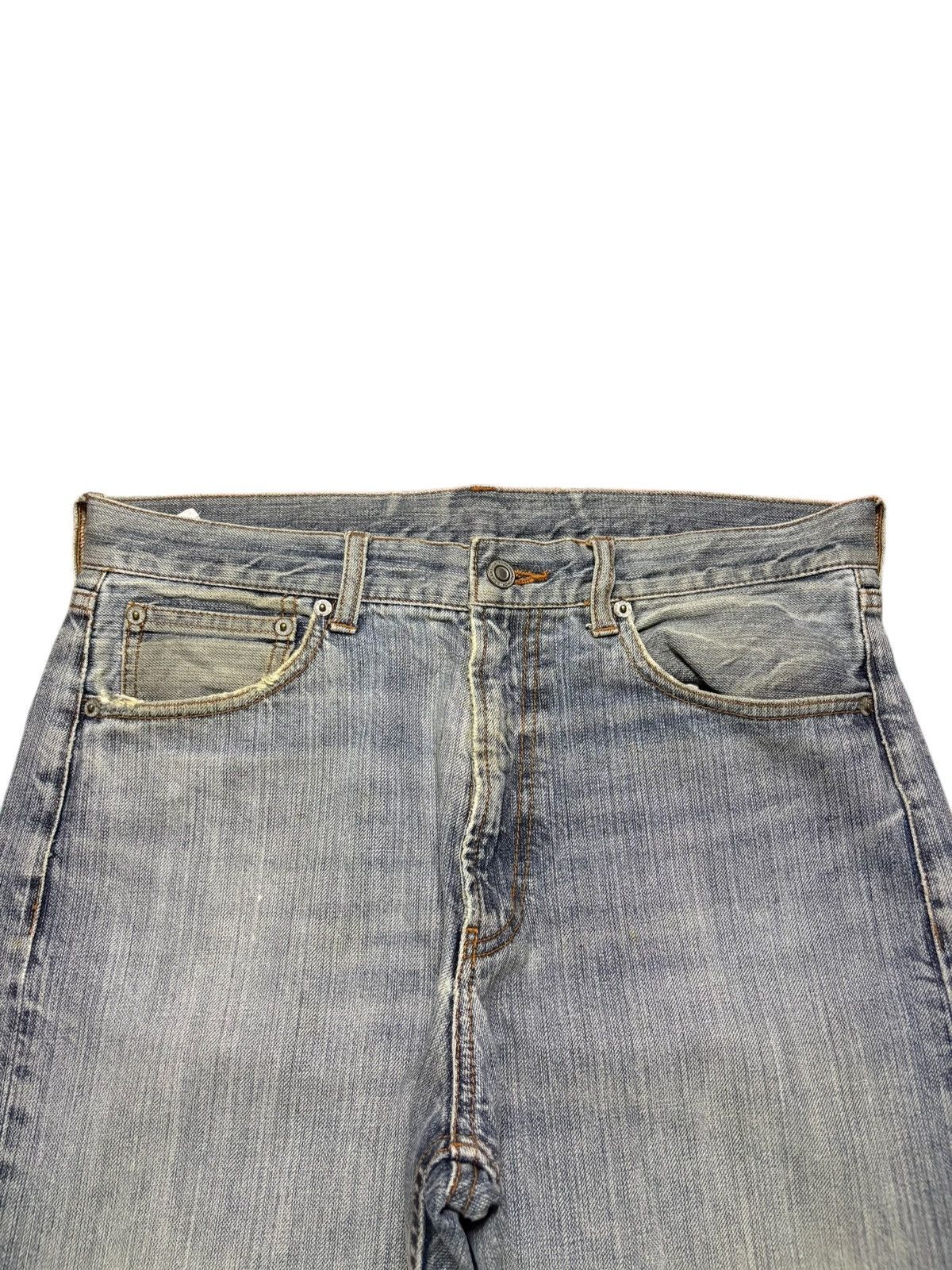 Japanese Brand Vintage Japanese Brand Mud Wash Distress Loose Baggy Jeans Size US 32 / EU 48 - 4 Thumbnail