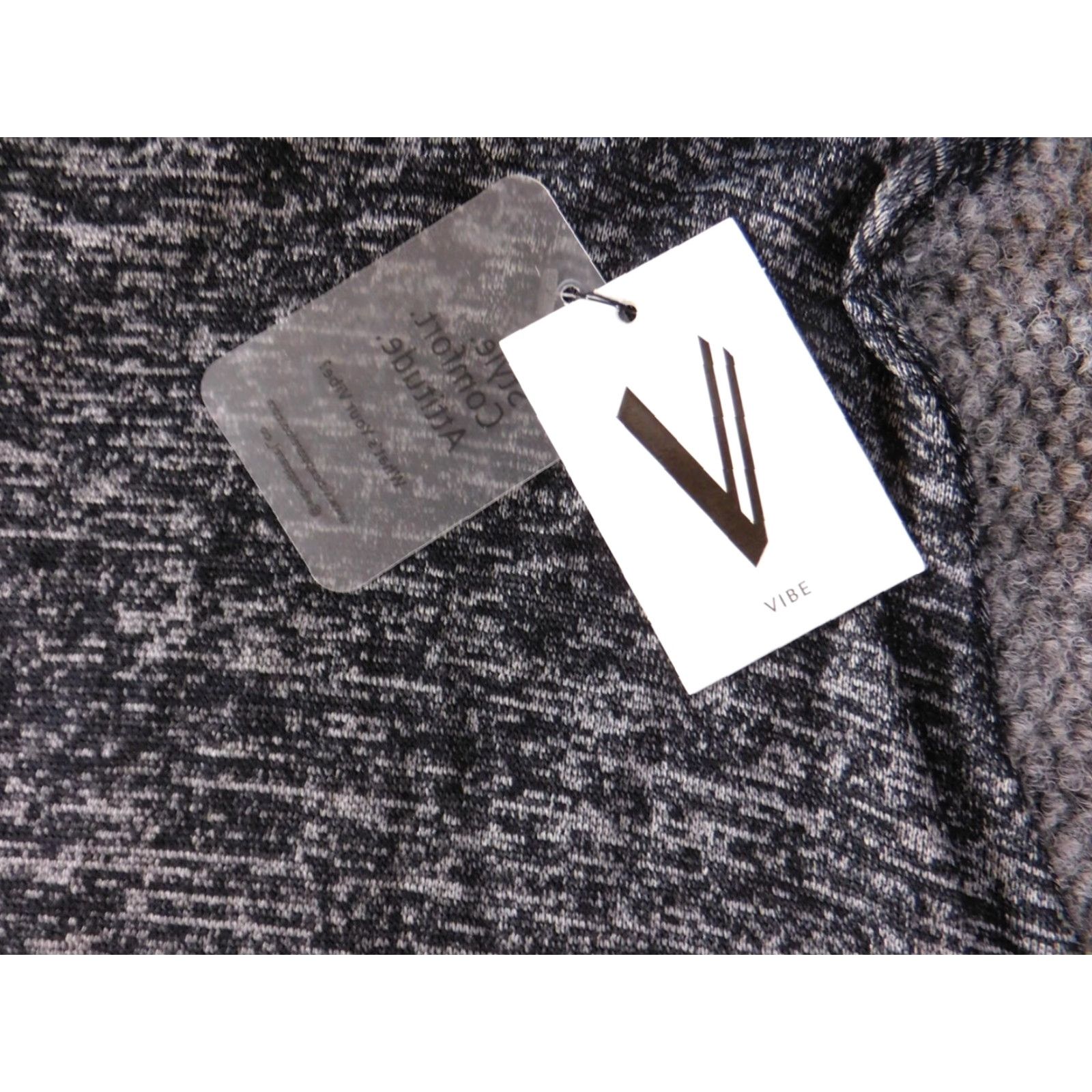 VIBE Vibe Womens Dress A-line Zip Crew Neck Short Sleeve Knee Length Medium Blue Crochet Knit Polyester Vibe Sportswear Regular Size M Dress Shirt? Size M / US 6-8 / IT 42-44 - 5 Thumbnail