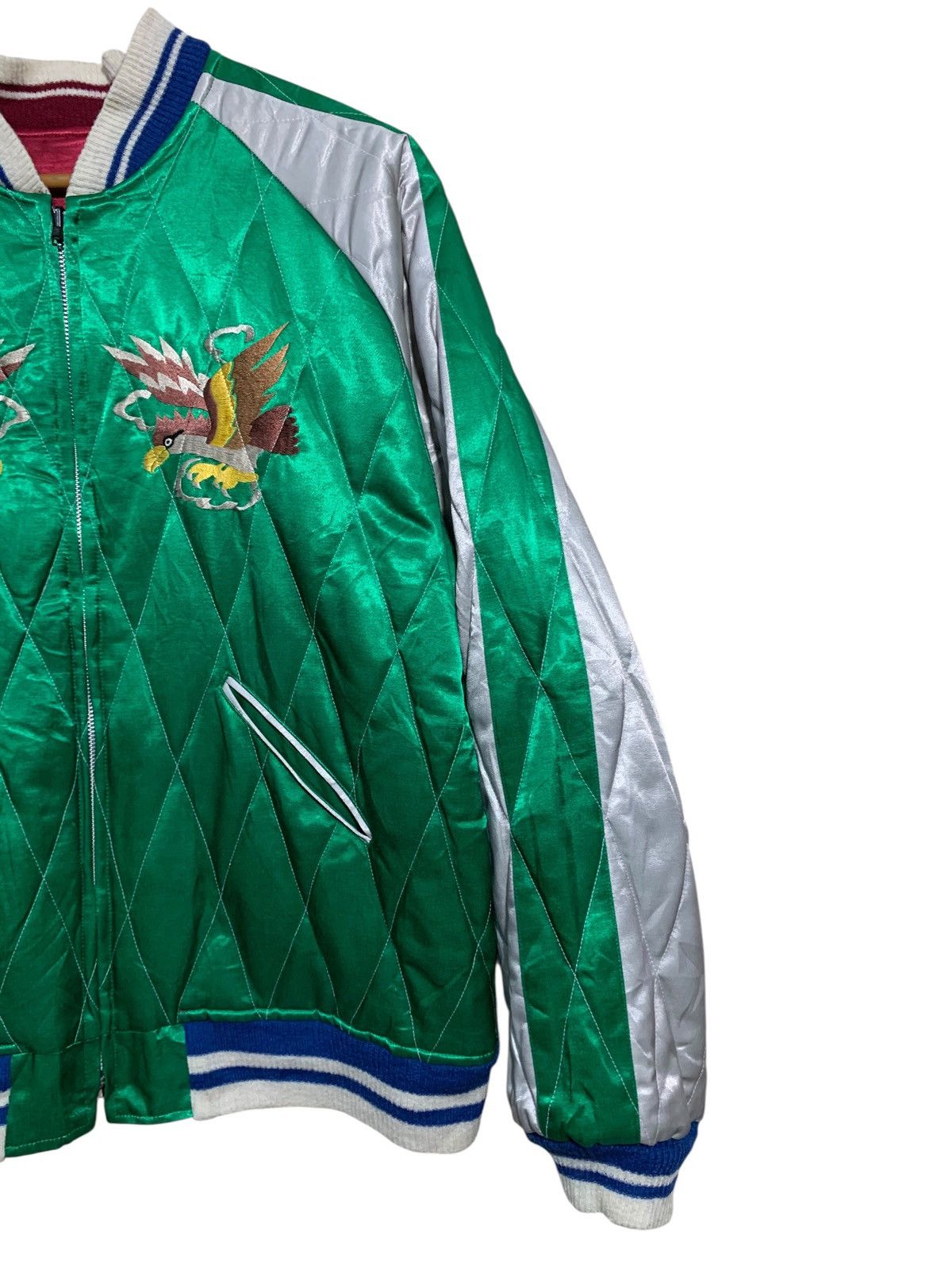 Japanese Brand 🔥VTG SUKAJAN SOUVENIR JACKETS SATEEN/RAYON REVERSIBLE Size US M / EU 48-50 / 2 - 13 Thumbnail