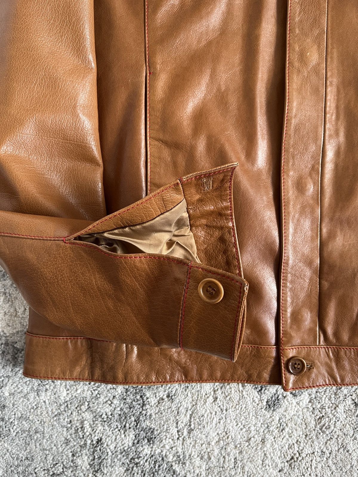 Miu Miu Miu Miu 2000’s men leather jacket Size US L / EU 52-54 / 3 - 6 Thumbnail