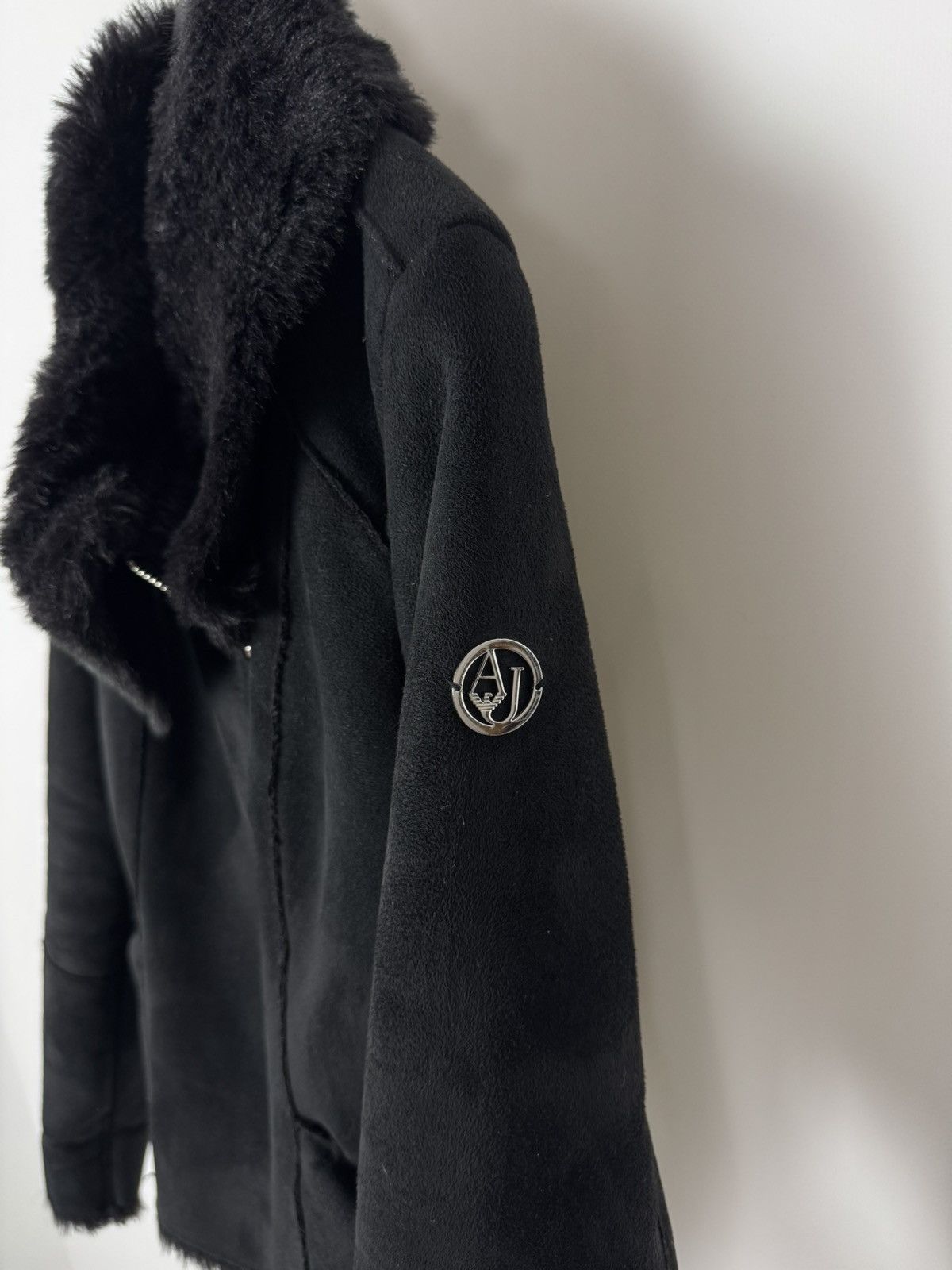 Armani Armani Jeans Faux Suede Fur Rider Jacket Size M / US 6-8 / IT 42-44 - 6 Thumbnail