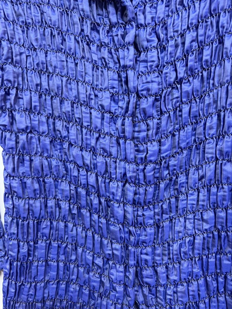 Issey Miyake Issey Miyake size:2 Blue main line rubber band pleated str Size M / US 6-8 / IT 42-44 - 2 Thumbnail